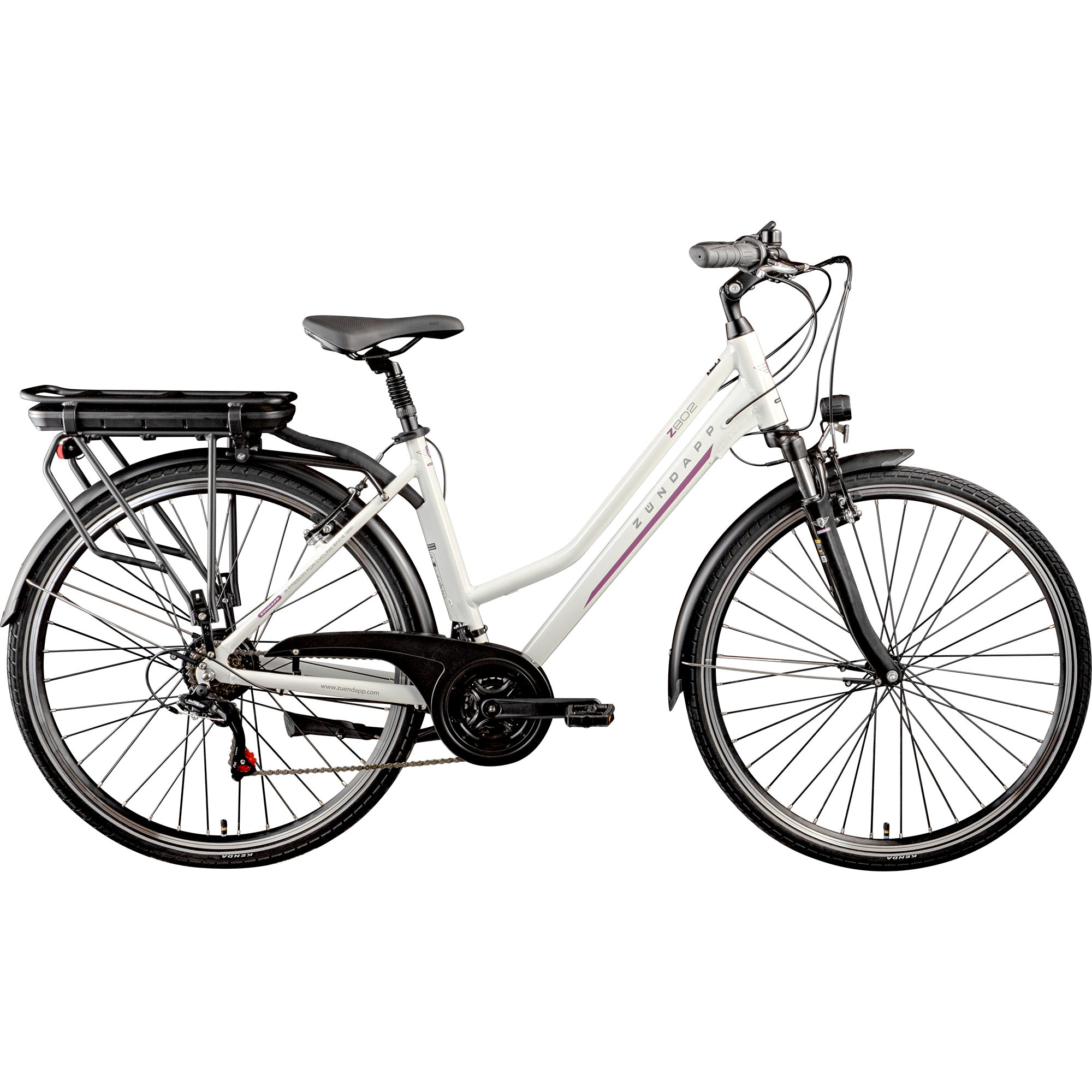 Zündapp »Z802 Damen« 21 Gang Shimano Altus RD-M310 Schaltwerk Kettenschaltung Heckmotor 250 W Pedelec, Elektrofahrrad für Damen