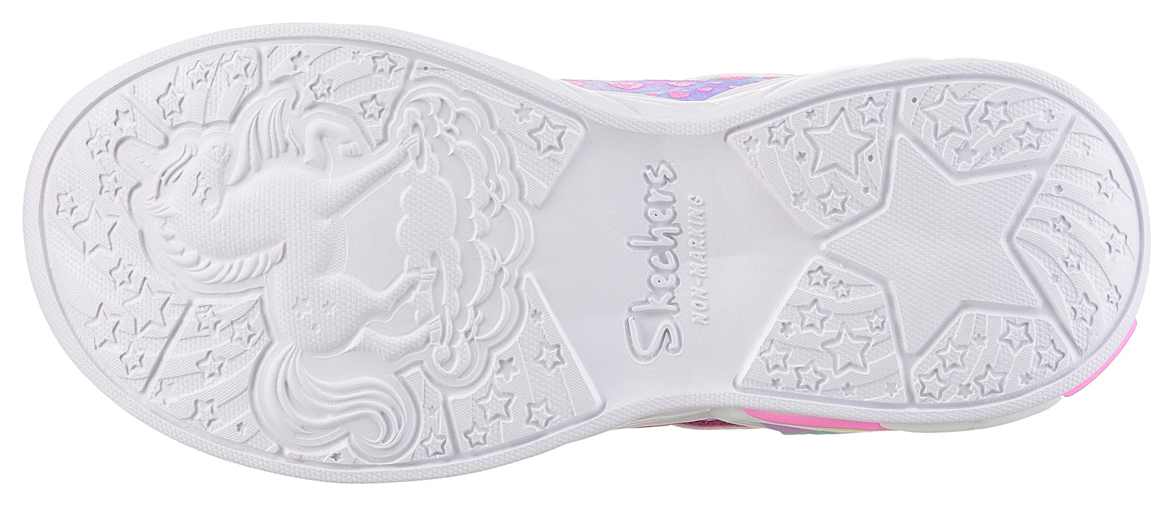 Skechers Sneaker »UNICORN DREAMS«, Klettschuh mit Einhorn, Größenschablone zum Download