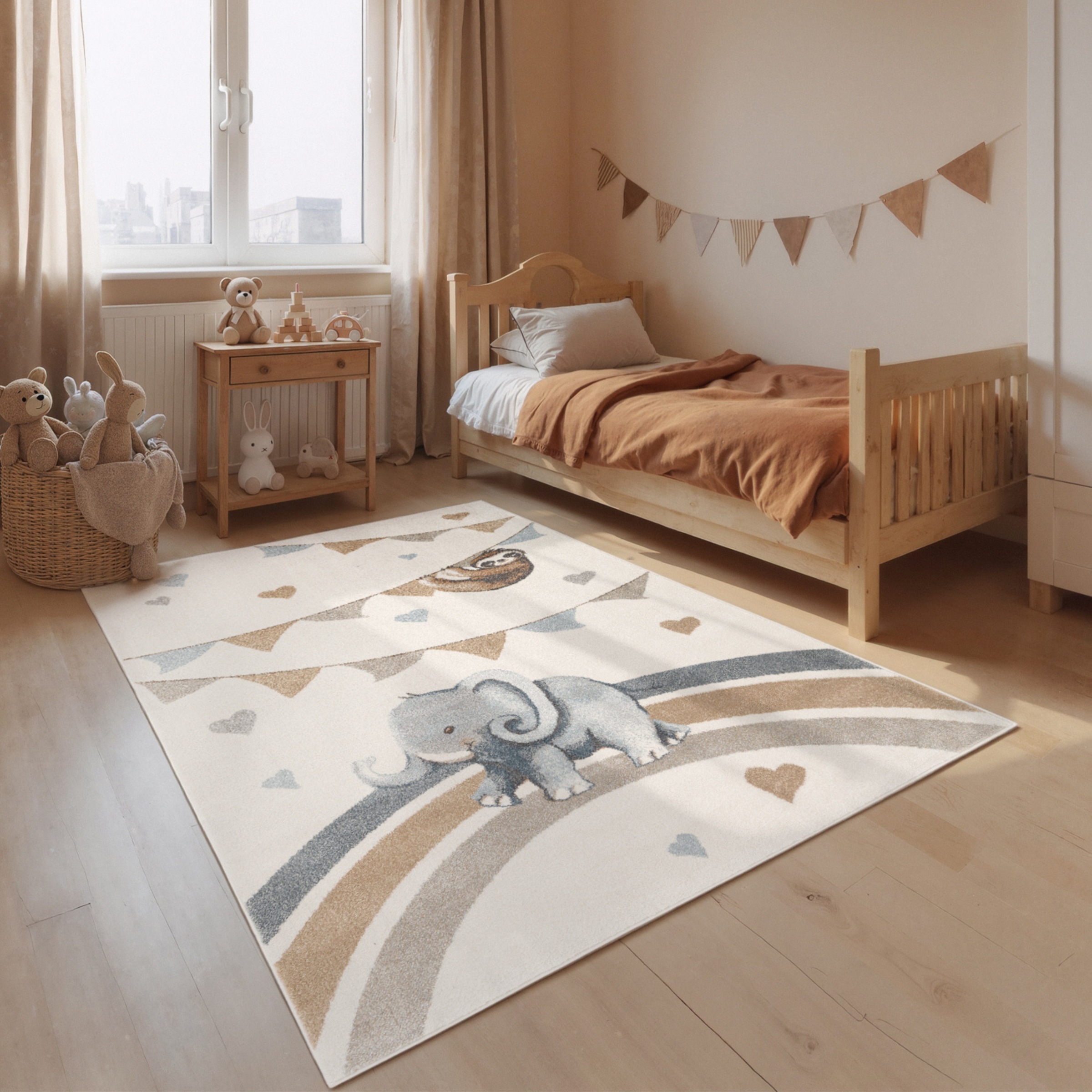 Villeroy & Boch Kinderteppich »Walk like an Elephant Rainbow Party Teppich« günstig online kaufen