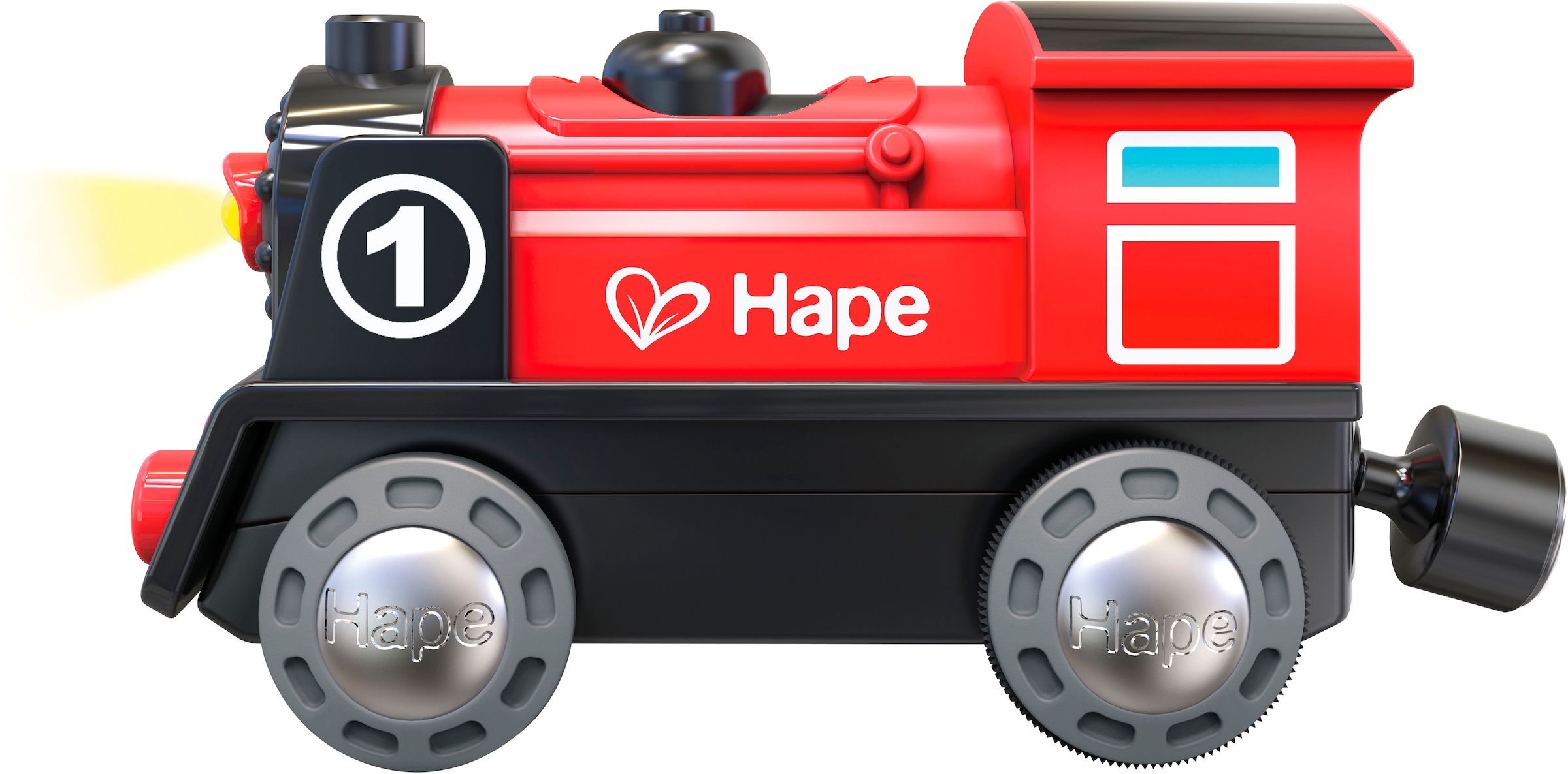 Hape Spielzeugeisenbahn-Lokomotive »Batteriebetriebene Lokomotive Nr. 1«, mit Licht- und Soundeffekt