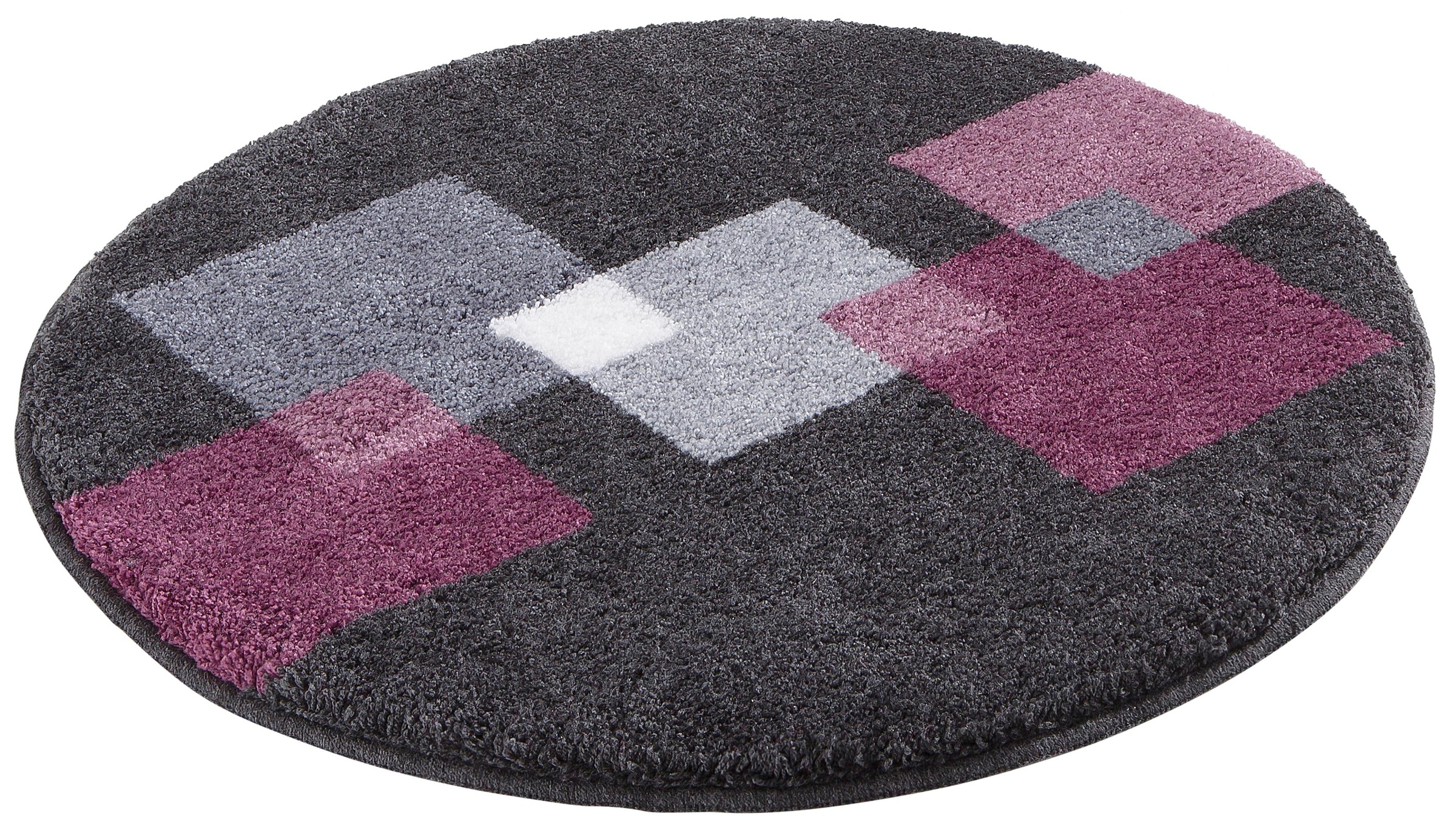 Grund Badematte »Paxos«, rutschhemmend beschichtet, strapazierfähig-fußbodenheizungsgeeignet, geometrisches Design, modern, flauschig, softer Flor, Made in Europe
