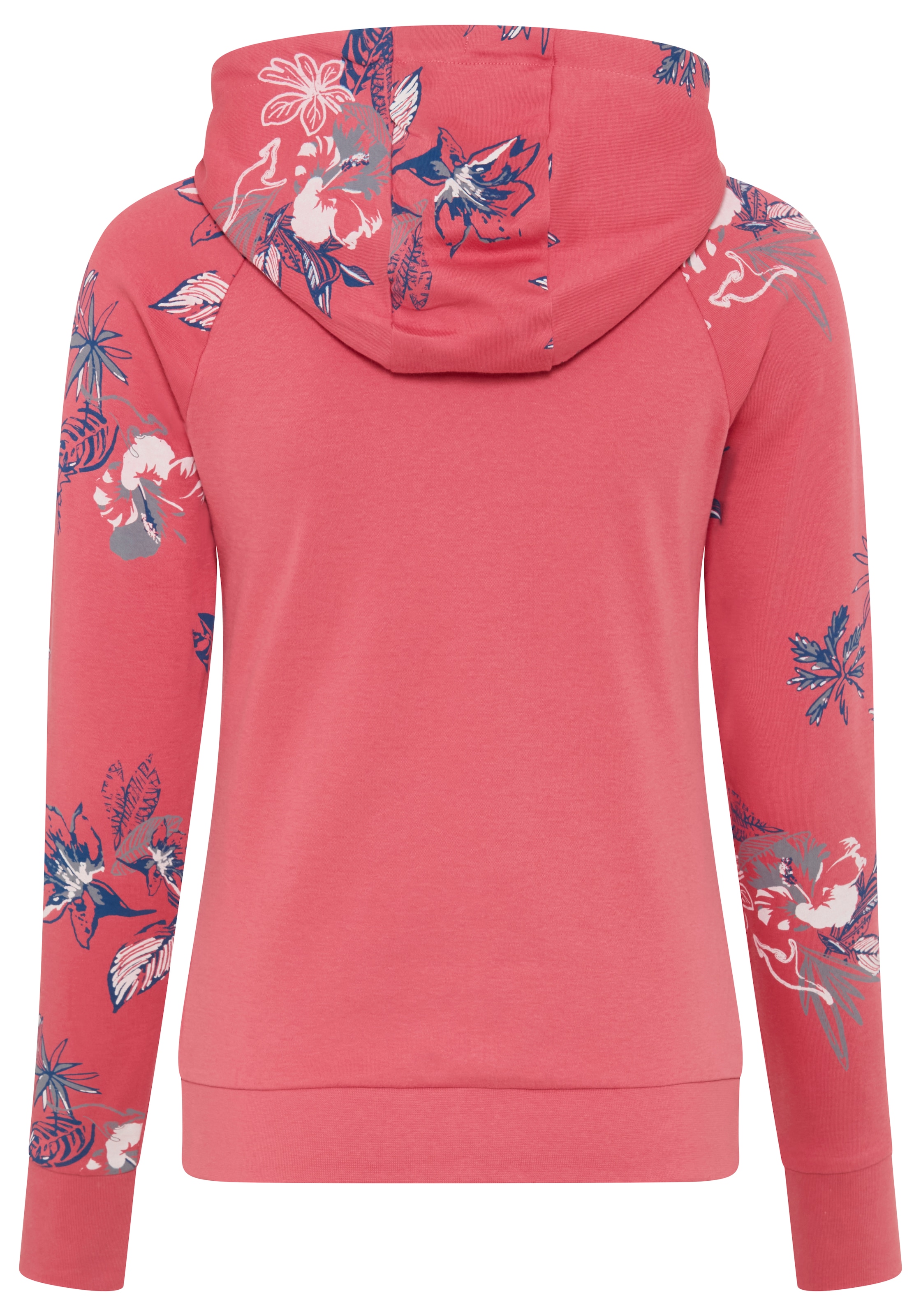 KangaROOS Kapuzensweatjacke hüftbedeckende Länge, figurbetonte Passform, mit Kordelzug