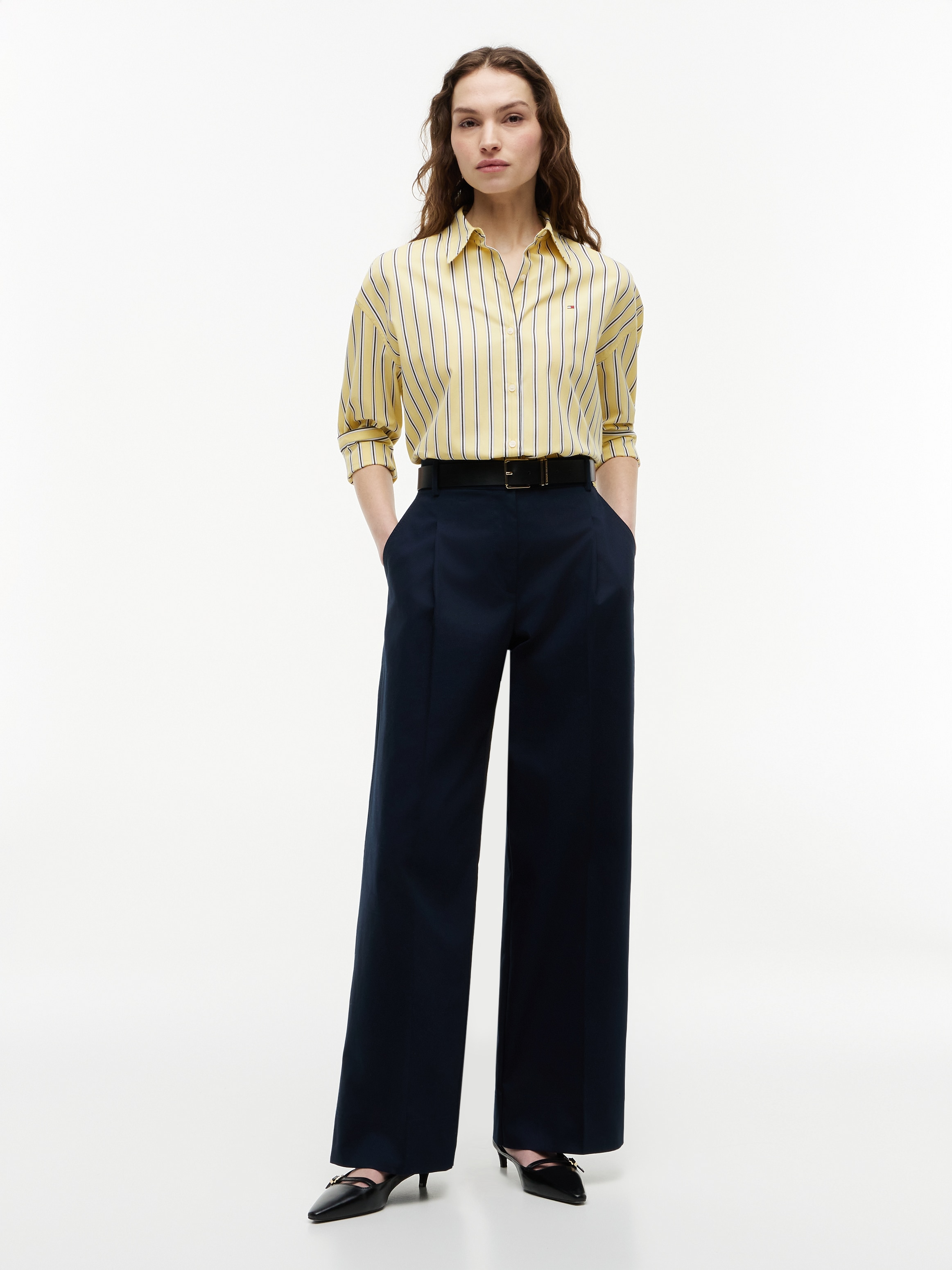 Tommy Hilfiger Hemdbluse »SUMMER POPLIN LS BOXY SHIRT« Baumwolle, Boxy Fit