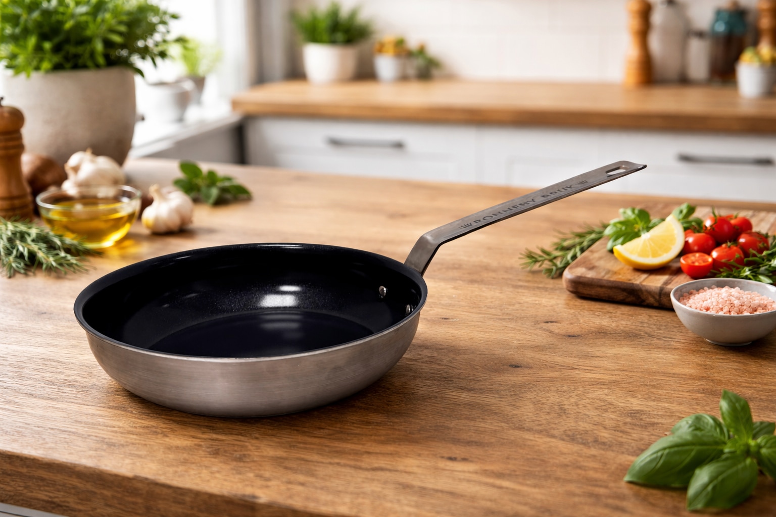 Ronneby Bruk Bratpfanne »INOX Keramikbeschichtete Edelstahl-Bratpfanne« Edelstahl 1 tlg. Edelstahl-Aluminium-Edelstahl-Kontruktion