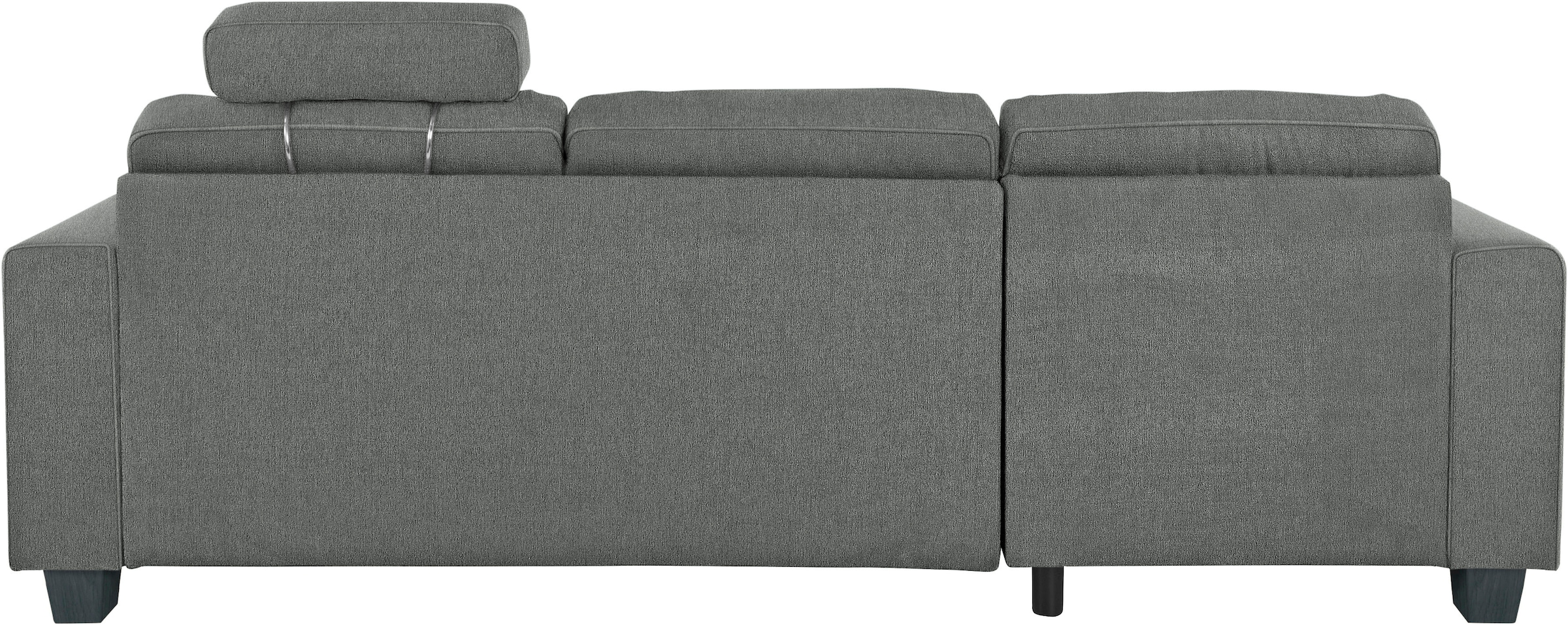TRENDMANUFAKTUR Ecksofa »Chamber, zeitlos & modern, hoher Sitzkomfort, Breite 247cm, L-Form« inklusive einer Kopfstütze, wahlweise mit Schlaffunktion