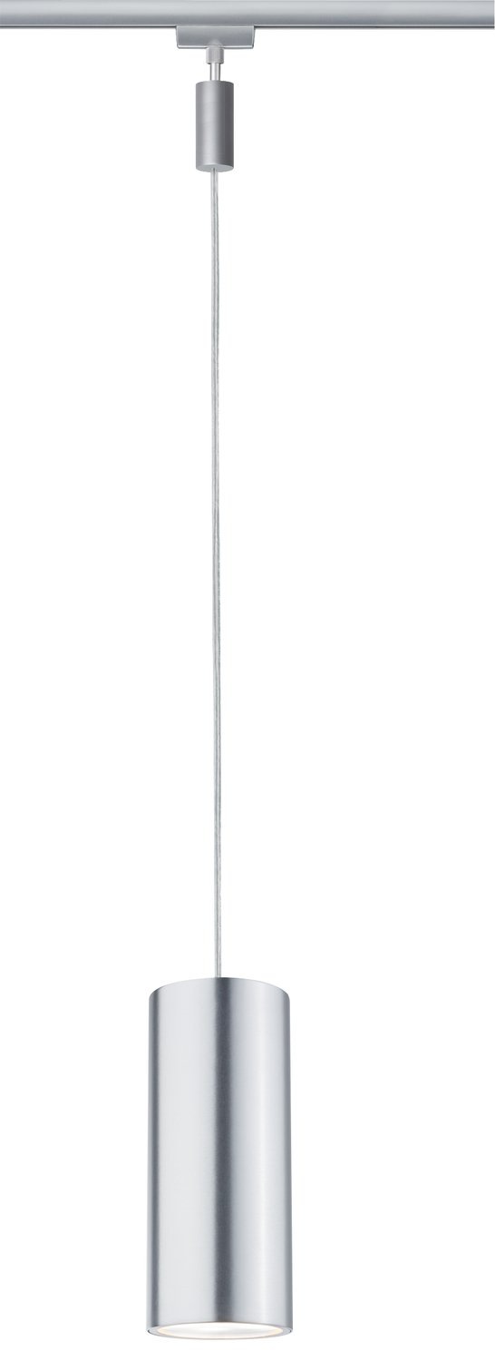 Paulmann Schienensystem-Leuchten »URail Pendel Barrel 370lm 6W 2700K 230V Chrom matt, Alu eloxiert 230V«, (1 tlg.)