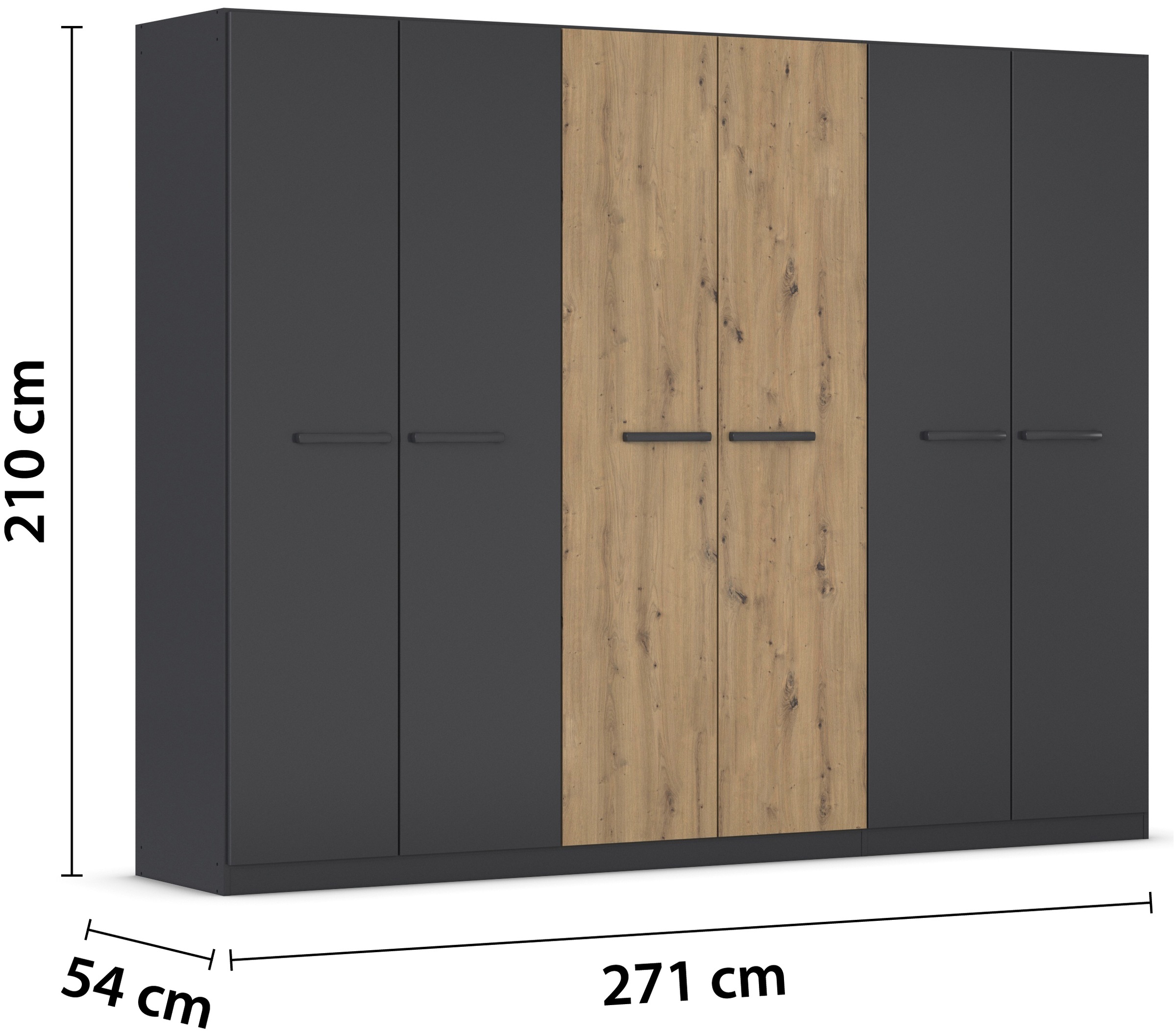 rauch Drehtürenschrank »Kleiderschrank Schrank Garderobe Garderobenschrank Stauraumwunder MODI«, optional mit Spiegel MADE IN GERMANY
