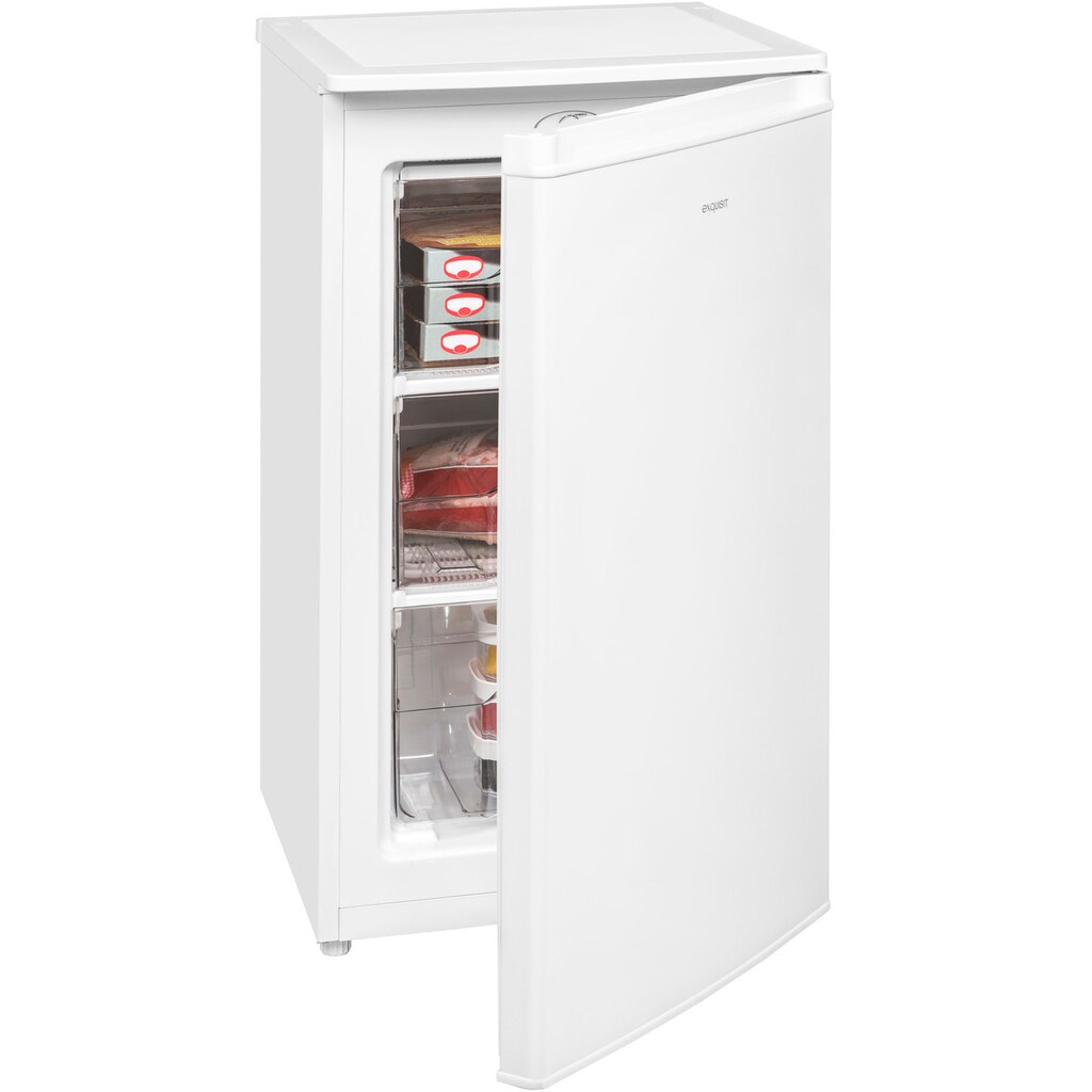 exquisit Gefrierschrank »GS111-040F weiss«, 85 cm hoch, 48 cm breit, 64 L Volumen, 4 Sterne Gefrieren