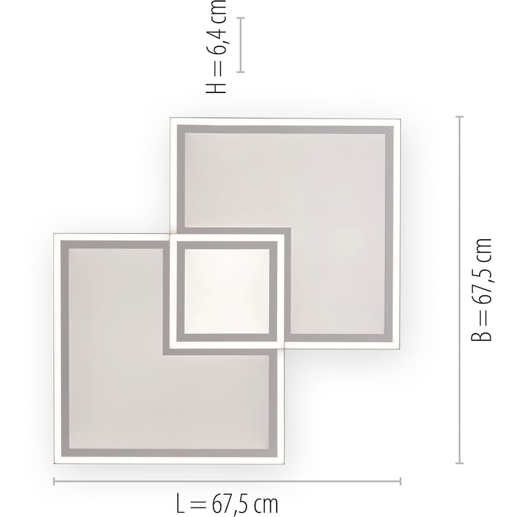 JUST LIGHT LED Panel »EDGING«, 1 flammig-flammig