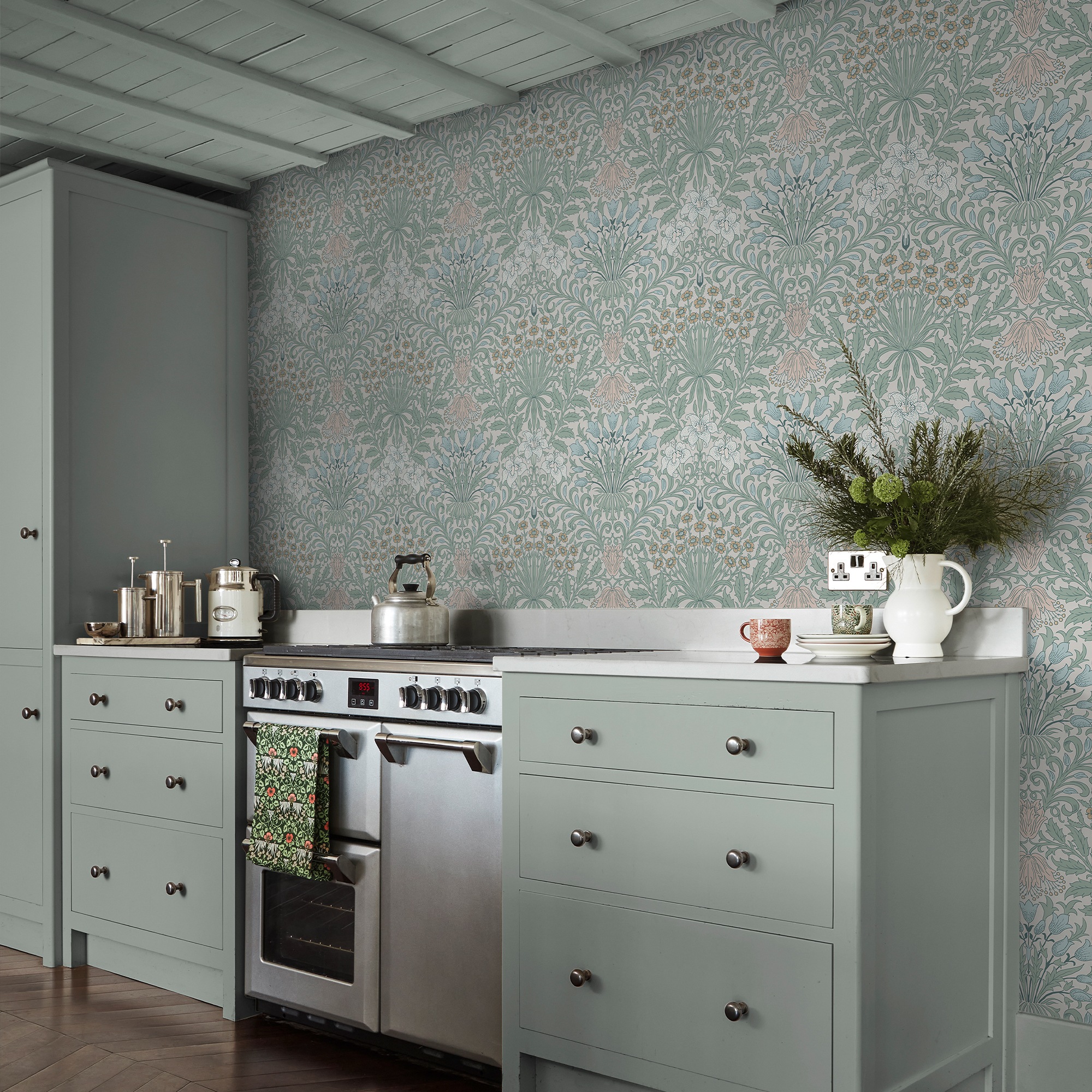 WILLIAM MORRIS AT HOME Vliestapete »Garden Cottage« Motiv glatt Design Tape günstig online kaufen