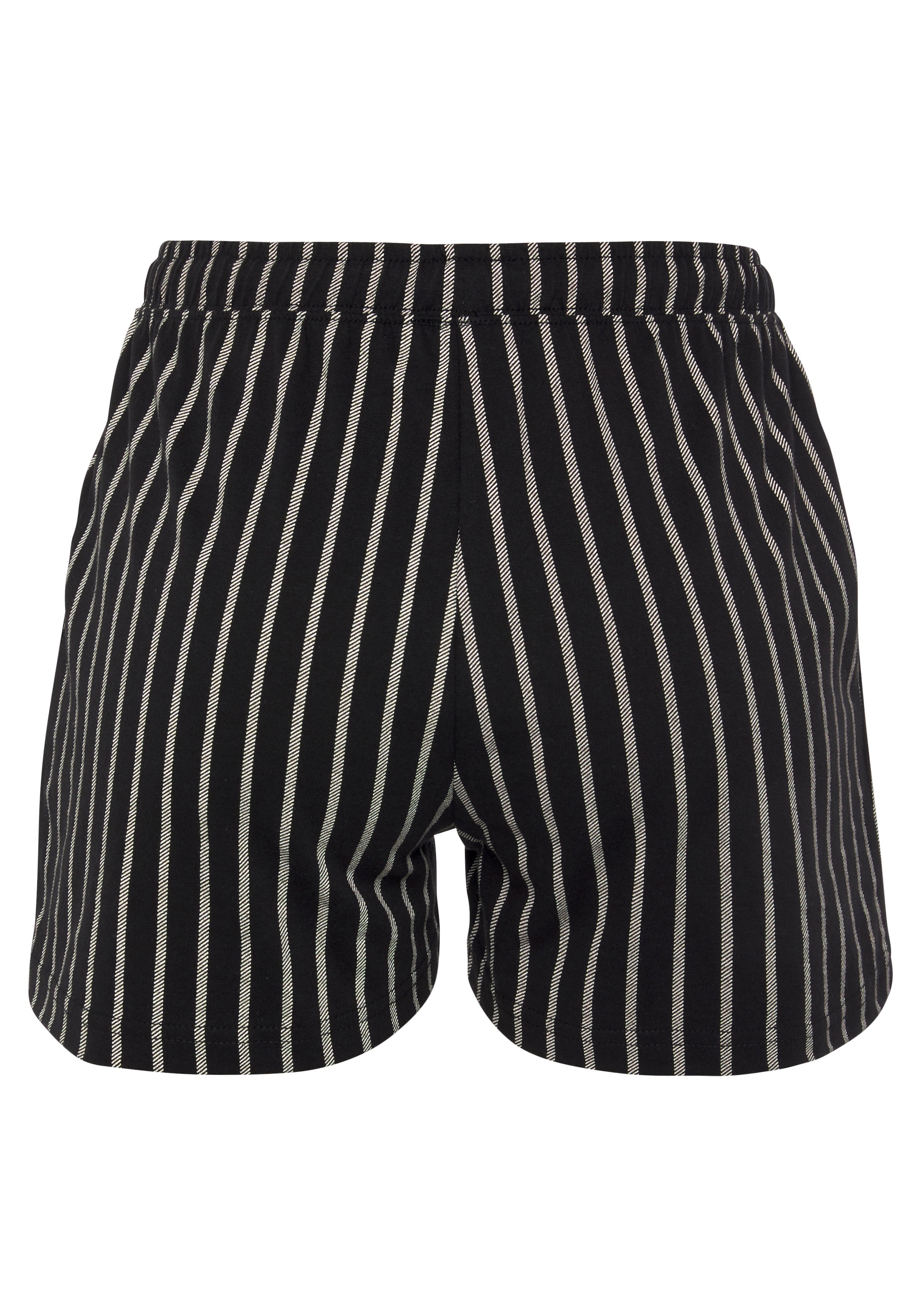 Vivance Dreams Pyjamashorts  mit Schwarz-Weiß-Druck