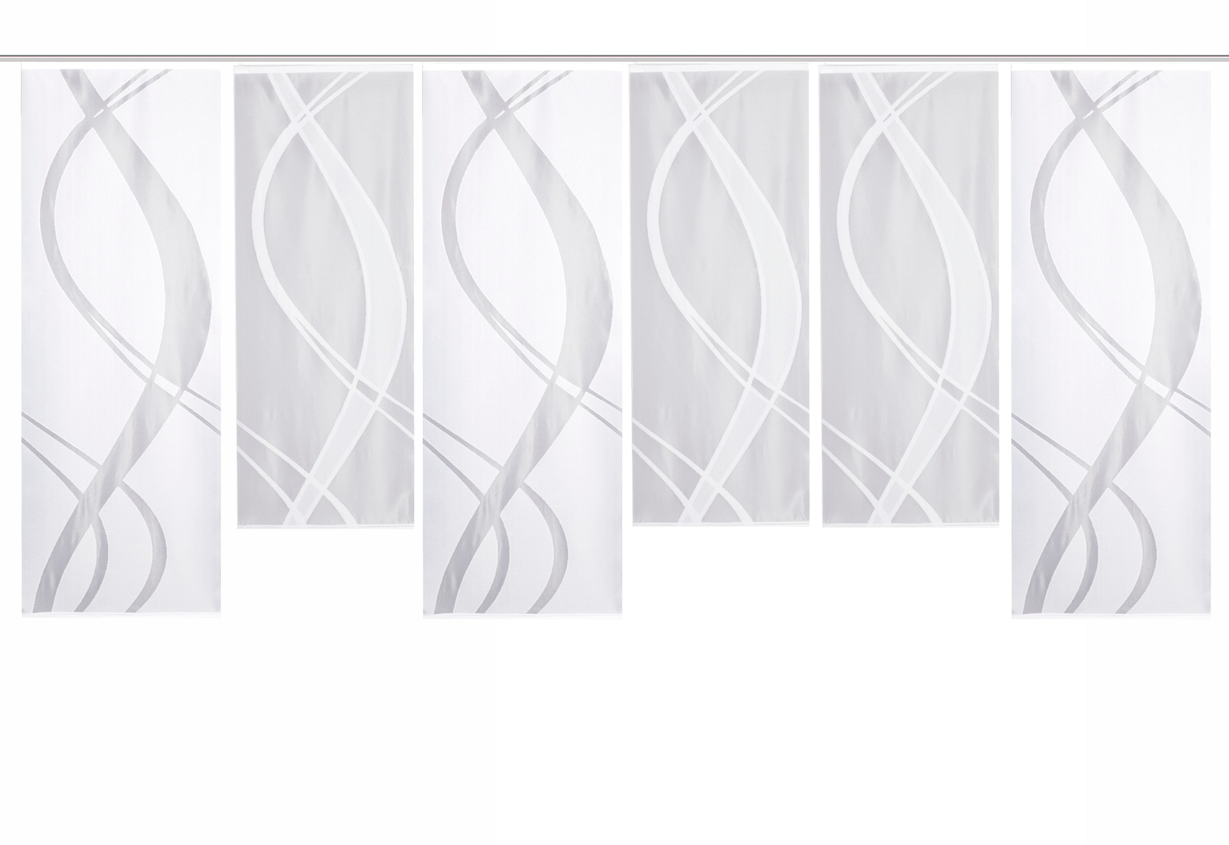 HOME WOHNIDEEN Schiebegardine »TIBASA« Paneelwagen 6 Stk. tlg. halbtranspar günstig online kaufen