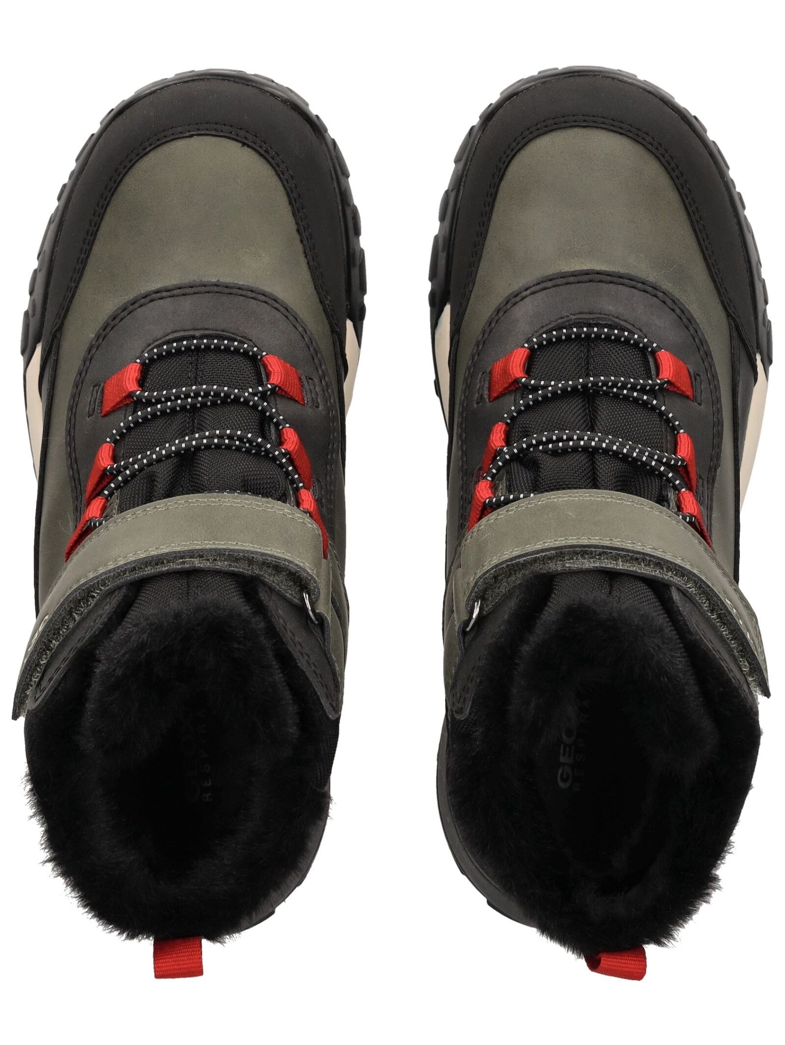 Geox Schnürstiefelette »Geox Stiefelette Lederimitat/Textil«