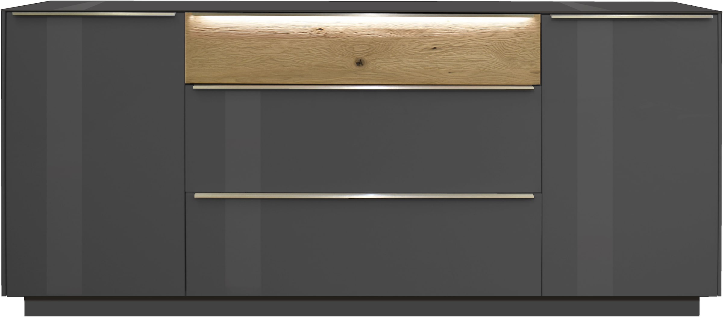 Mäusbacher Sideboard »Nova« Sideboard, BHT 214/92/42 cm, inkl. Griffbeleuchtung, Türdämpfung