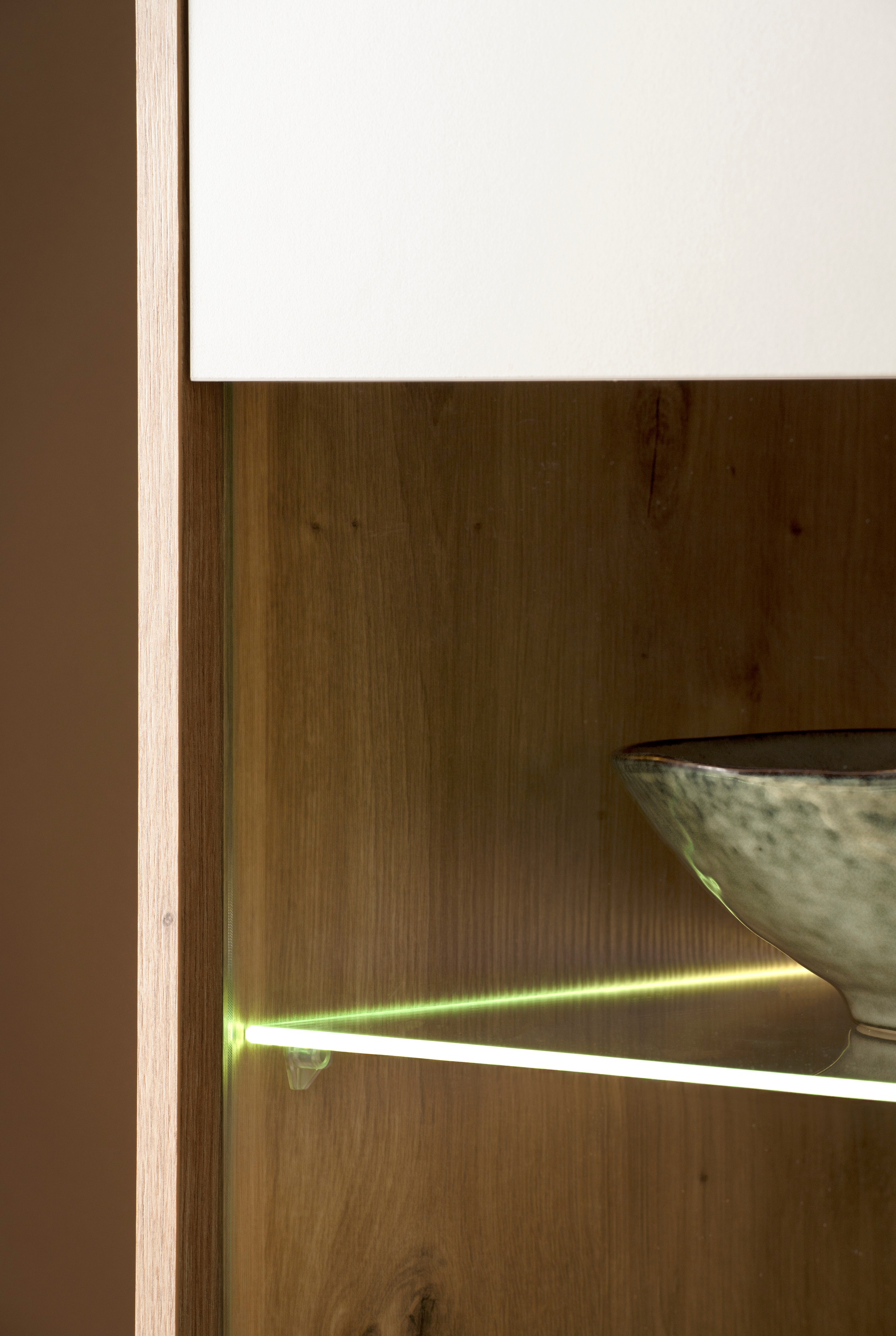 Home affaire Wohnwand »Sonora, moderne Anbauwand, Komplettset in Kaschmir/Eiche« Komplett-Set, 4 Stk. tlg.