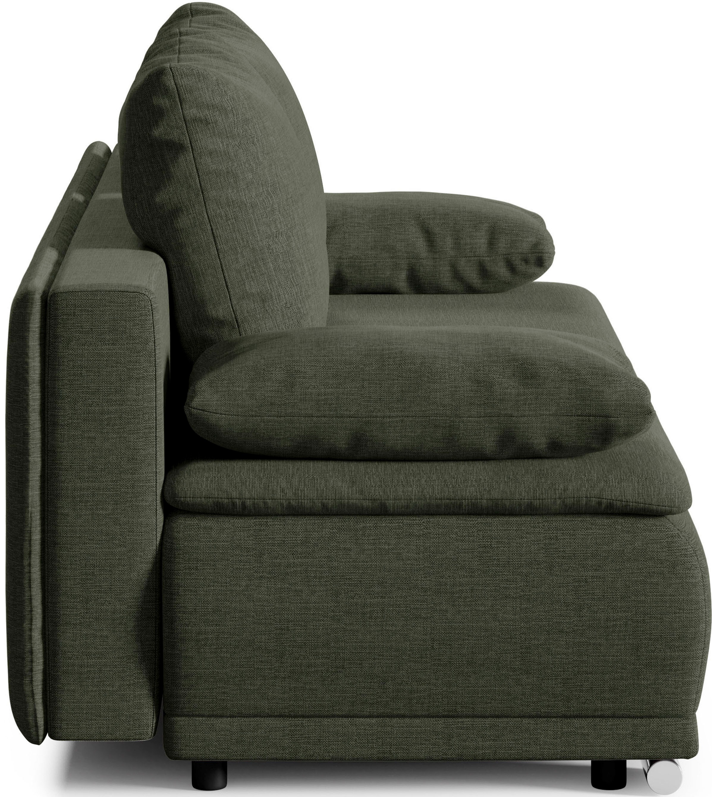 WERK2 Schlafsofa »Biggi, komfortabel und elegant, Breite 206cm,«, 2-Sitzer Sofa & Schlafcouch mit Bettkasten