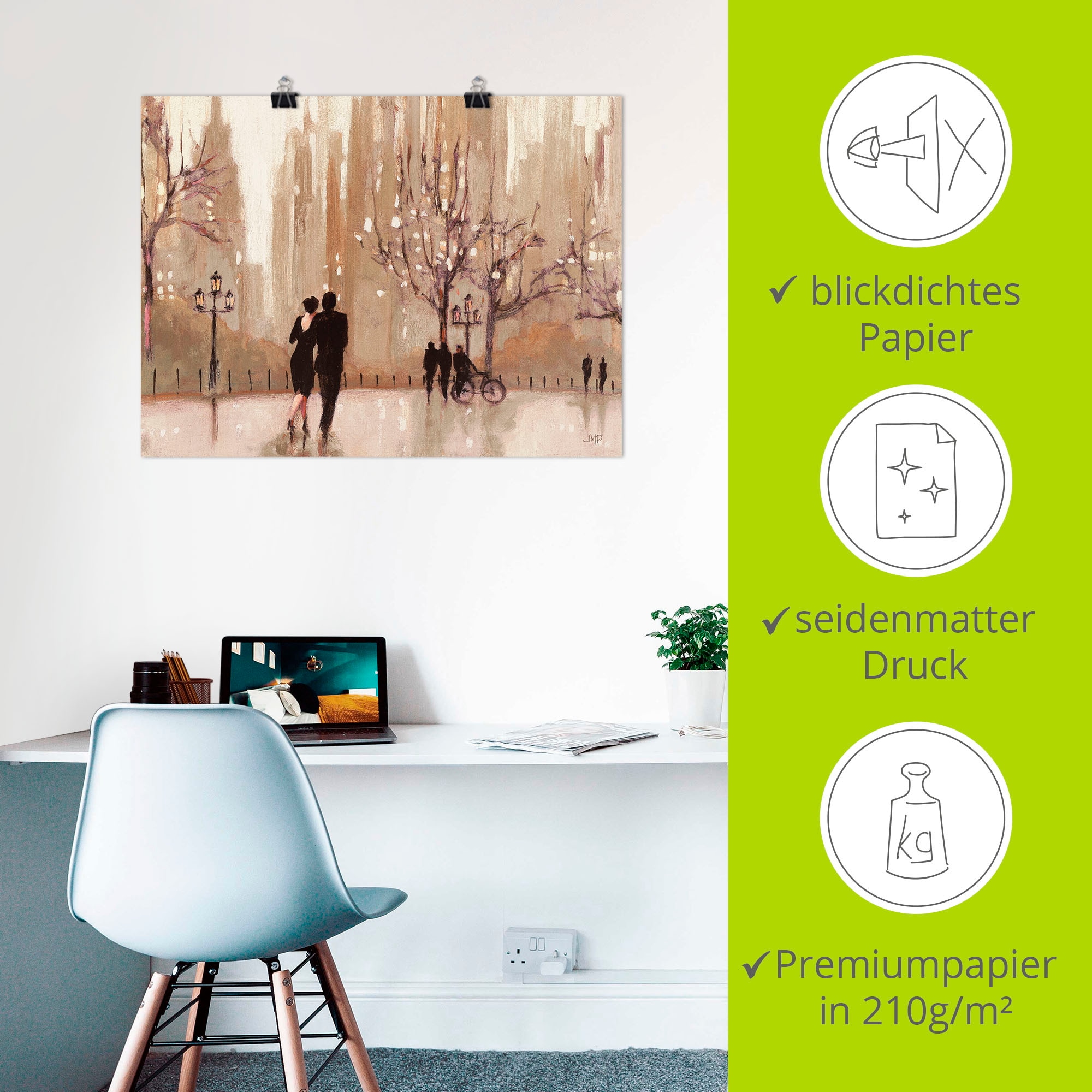 Artland Wandbild »Ein Abend in der Natur«, Paar, (1 St.), als Leinwandbild, Poster, Wandaufkleber in verschied. Größen
