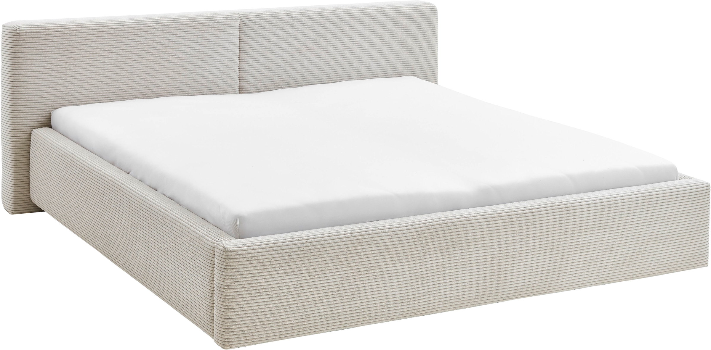 meise.möbel Polsterbett »Cube wahlweise mit Matratze und Bettkasten«, extra flaches Kopfteil, erhältlich in den Breiten 140cm, 160cm & 180cm