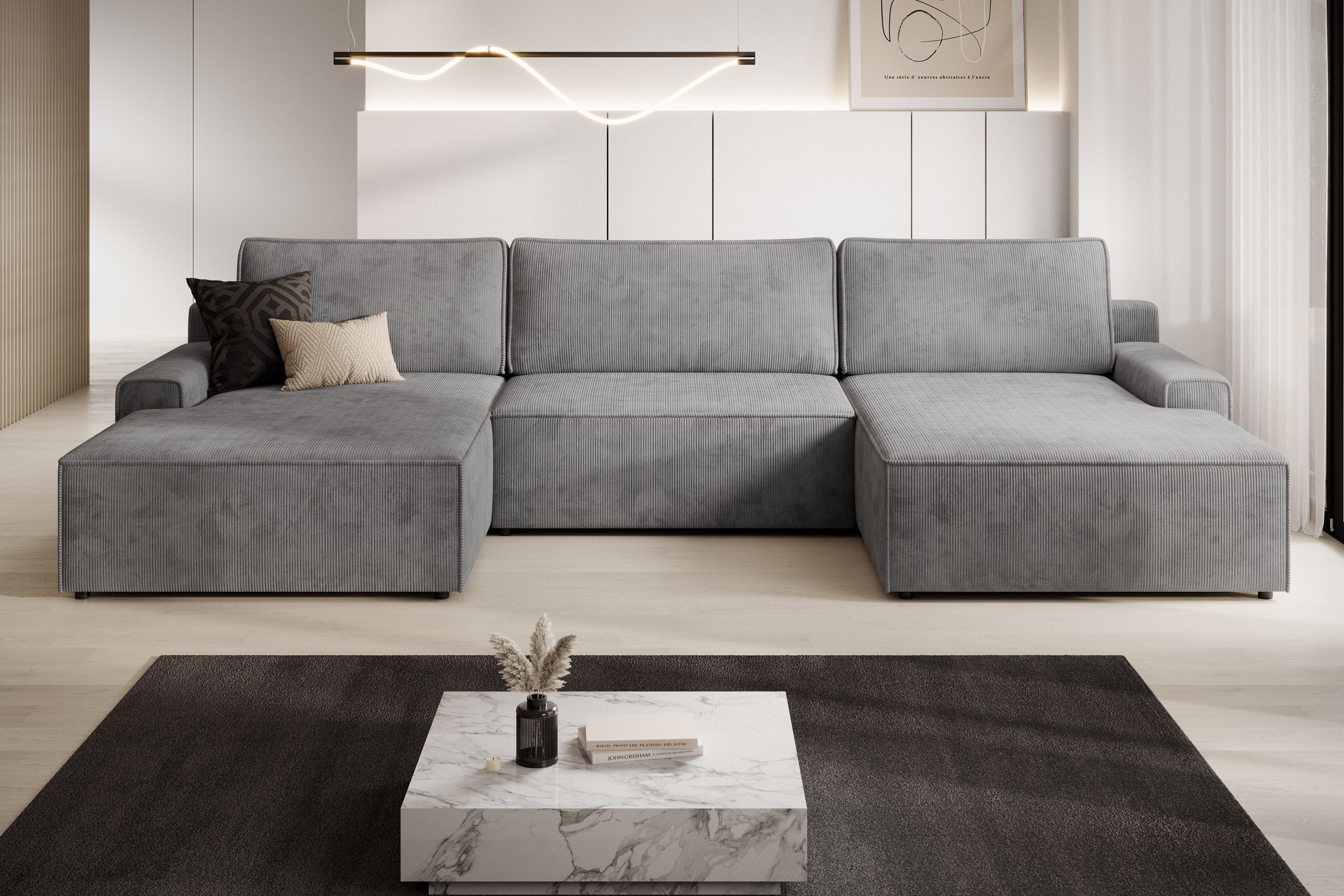 TRENDMANUFAKTUR Wohnlandschaft »Challenge, Schlafsofa mit Bettkasten, Couch günstig online kaufen