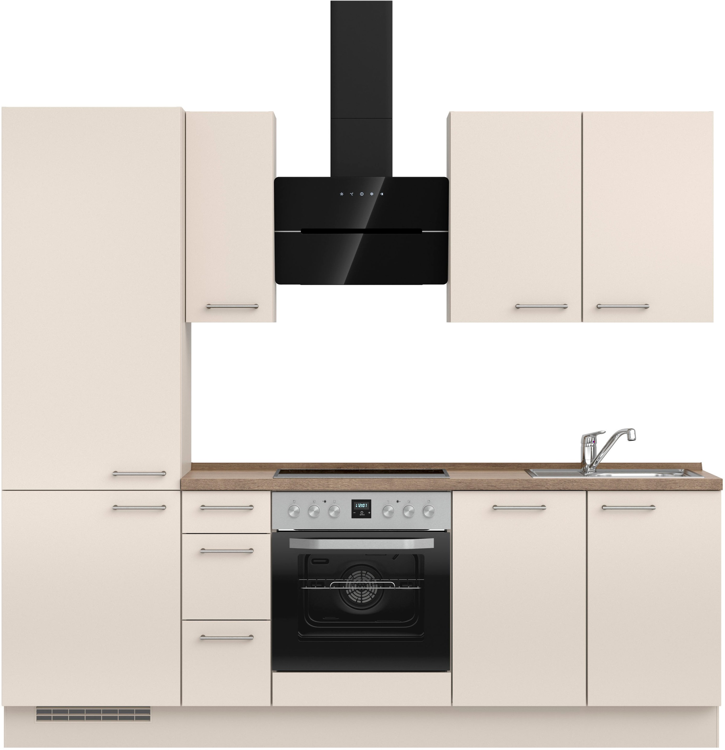 nobilia® Küchenzeile »"Laser II", Ausrichtung wählbar, Breite 240 cm« vormo günstig online kaufen