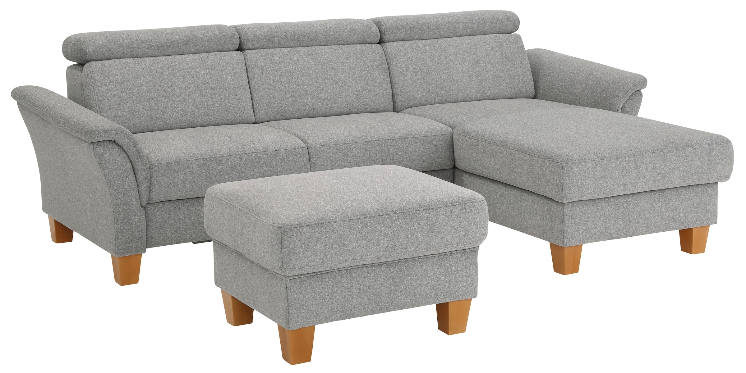 Home affaire Ecksofa »Conville L-Form«, Federkern, wahlweise mit Bettfunktion und Bettkasten bzw. Stauraum