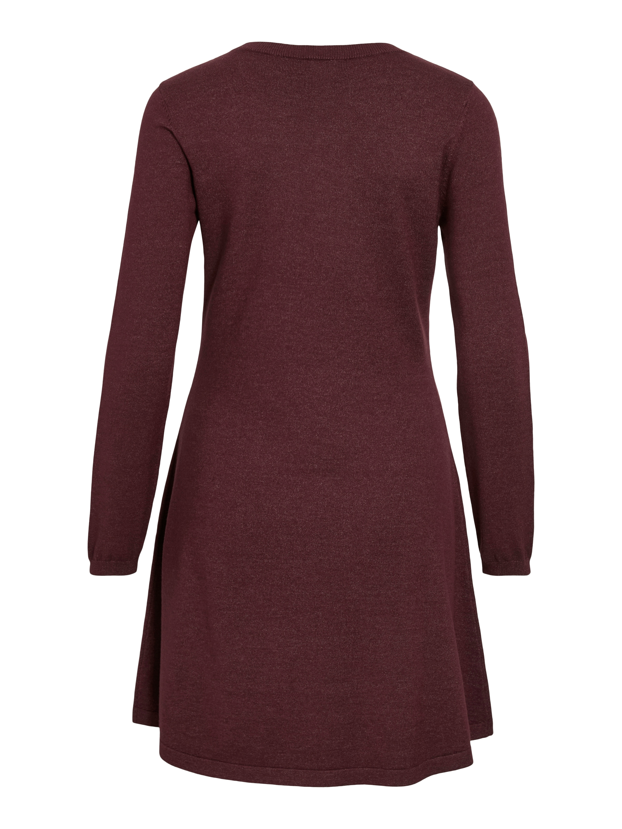 Vila Strickkleid »VICOMFY A-LINE O-NECK KNIT DRESS - NOOS« Materialmix, normal geschnitten