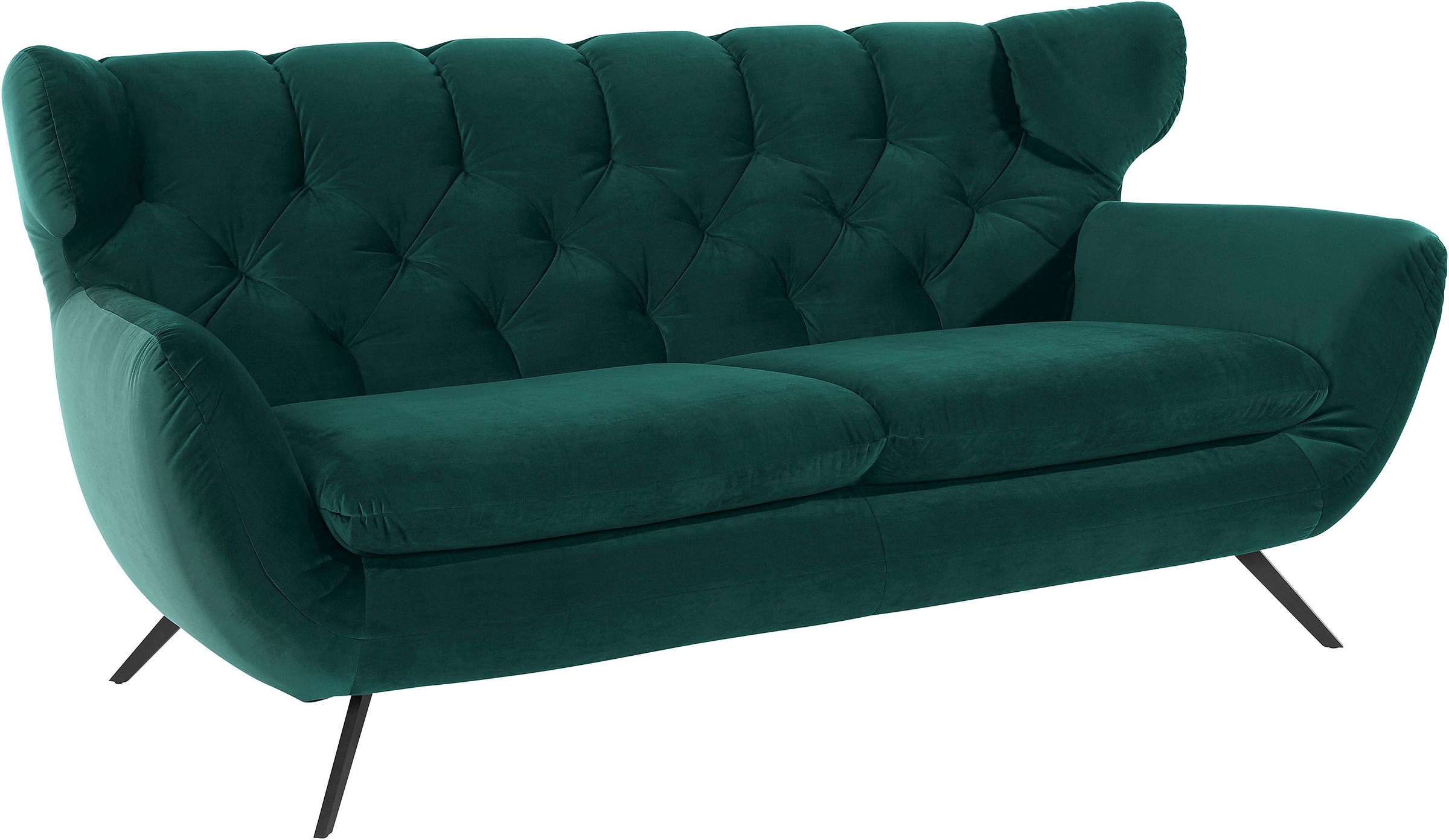 3C Candy 2,5-Sitzer »Beatrice, extravagantes Megasofa, bequem, Küchensofa«, mit Rückensteppung im Rautenmuster, in Samt Optik oder in Breitcord