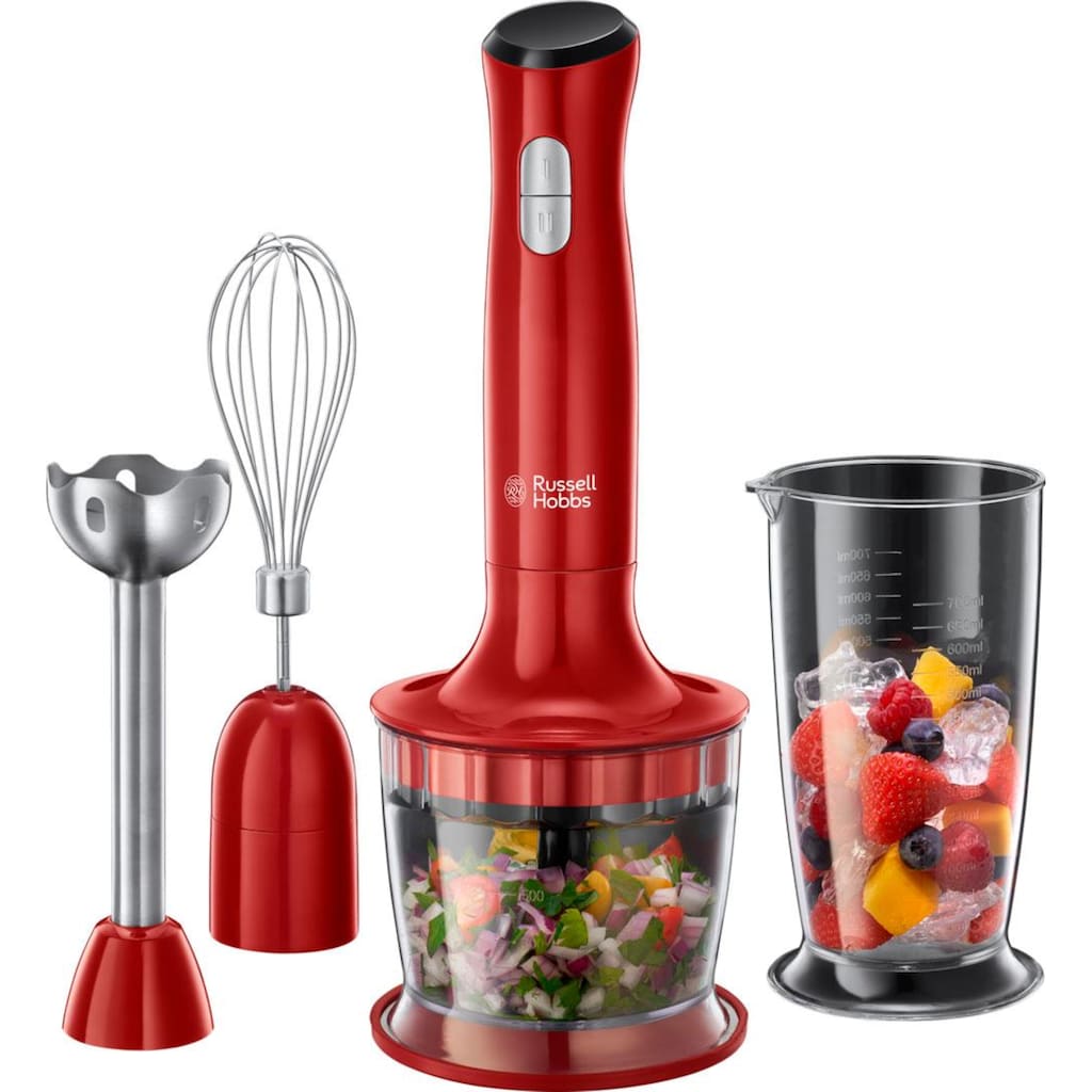 RUSSELL HOBBS Stabmixer »Desire 3in1 24700-56«, 500 W, 2 Geschwindigkeitsstufen, Edelstahlmesser, spülmaschinengeeignet