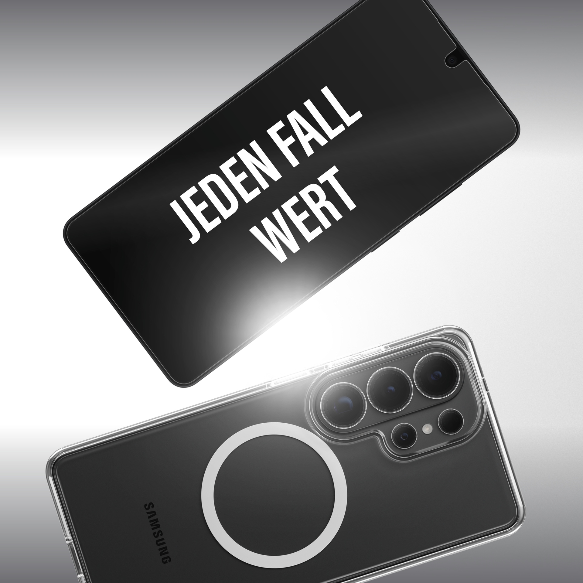 CARE by PanzerGlass Displayschutzglas »3-in-1 Protection Explorer Bundle« für Samsung Galaxy S26 Ultra Displayschutzfolie, Schutzfolie, Bildschirmschutz, kratz- & stoßfest