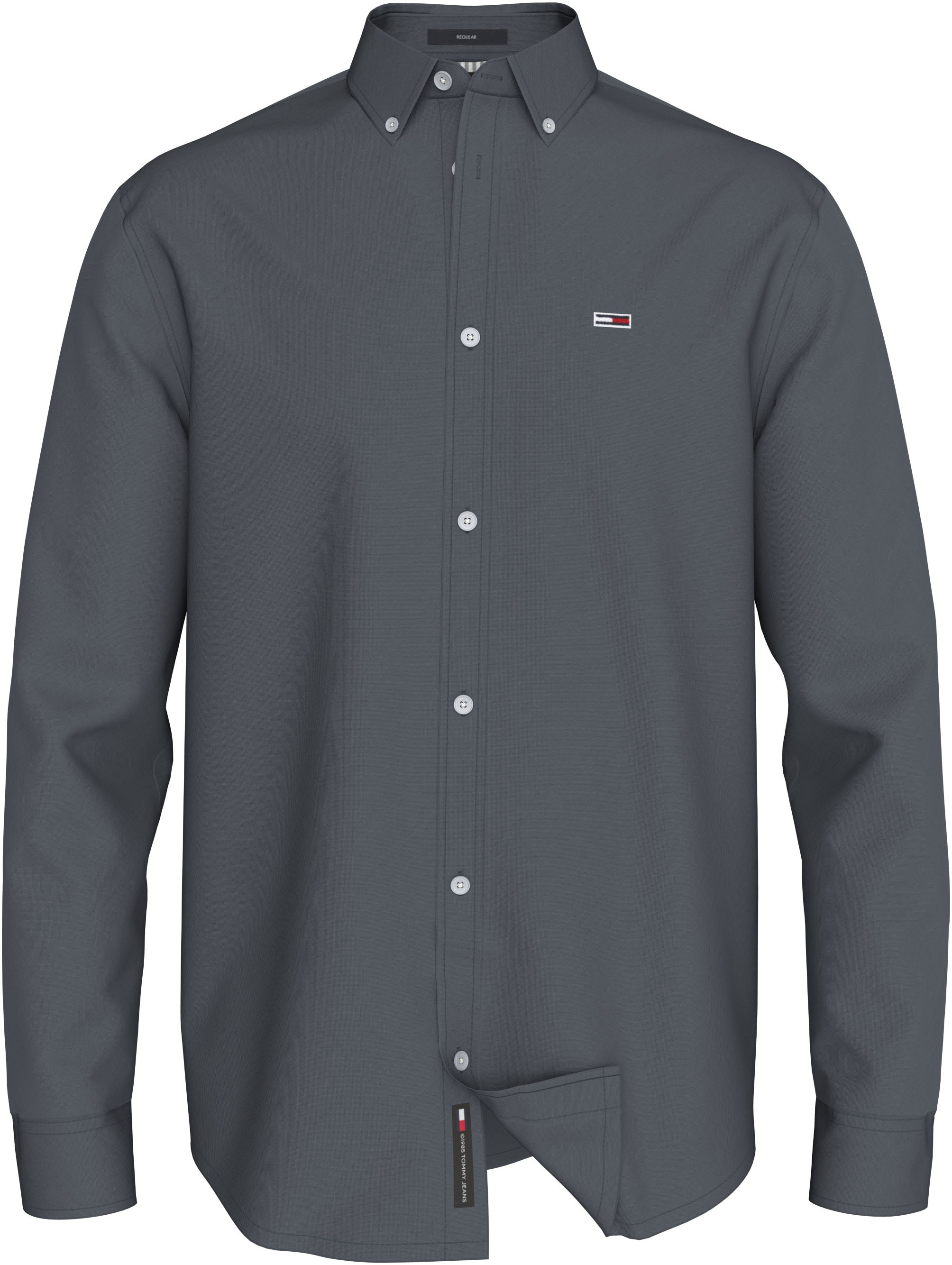 Tommy Jeans Langarmhemd »TJM ENTRY REG OXFORD SHIRT«, mit Logoprägung