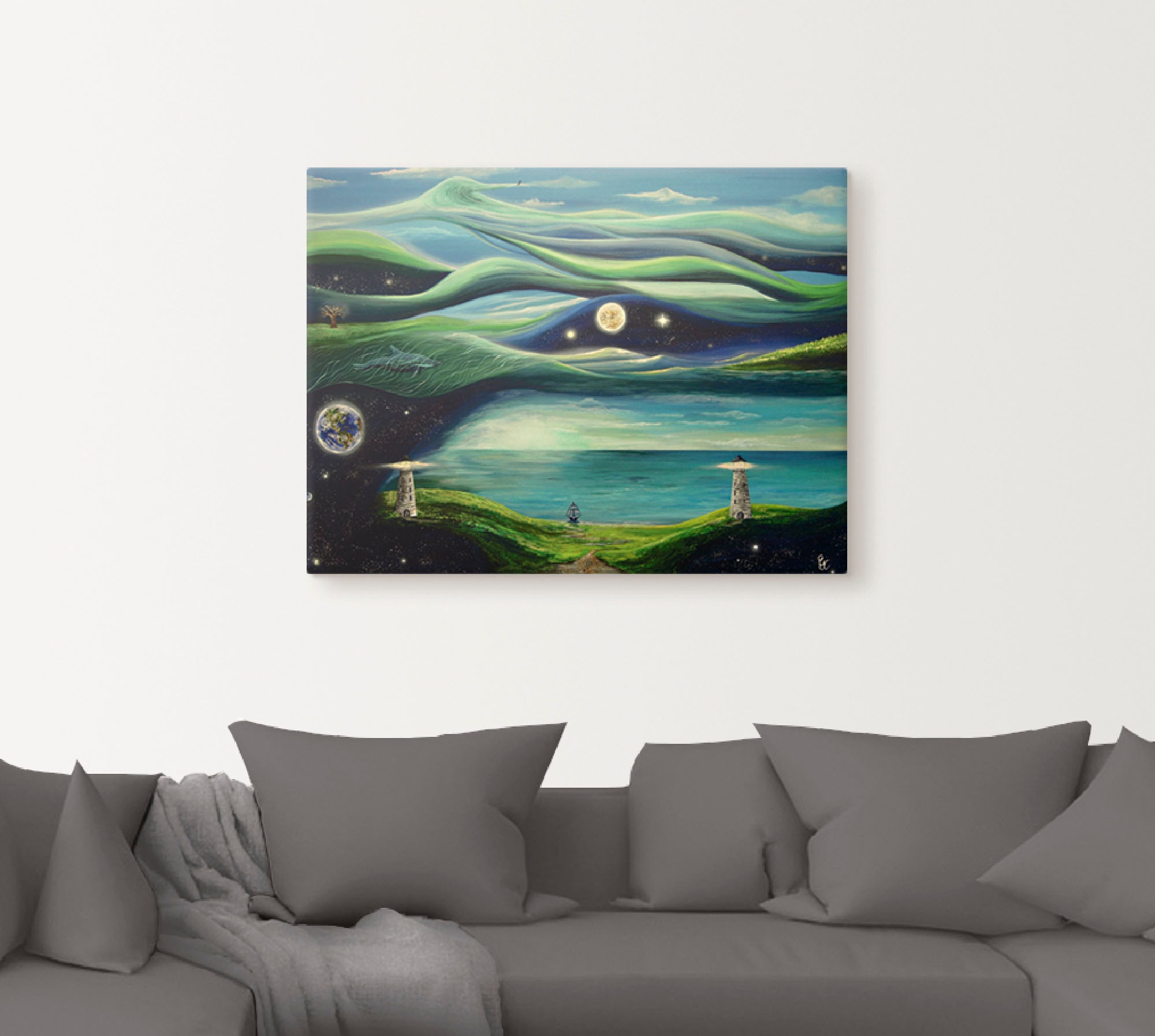 Artland Leinwandbild »Verschiedene Leben«, Landschaften, (1 St.), auf Keilrahmen gespannt