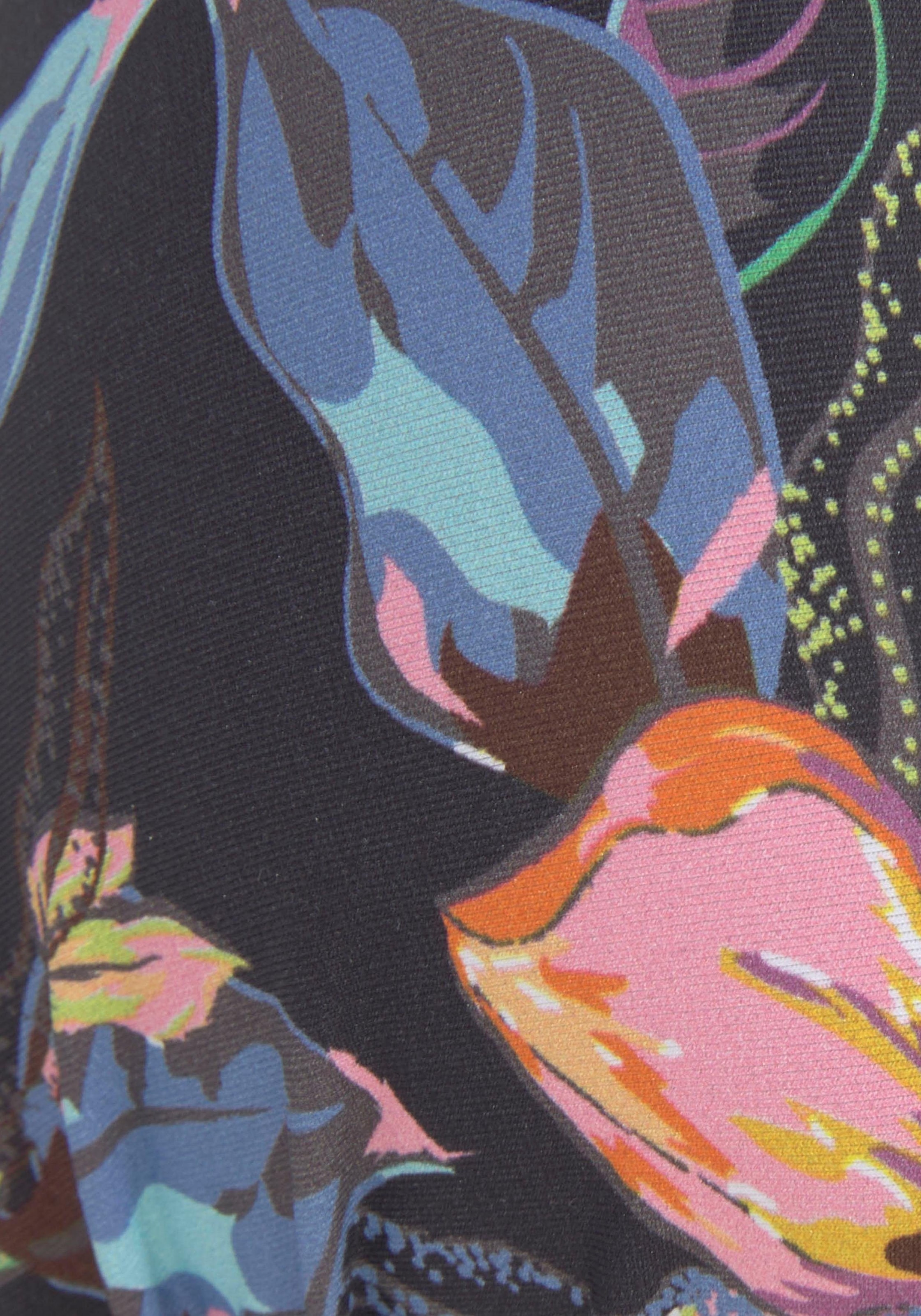 4. Bild von LASCANA Bügel-Bandeau-Bikini-Top »Malia«, mit tropischem Print