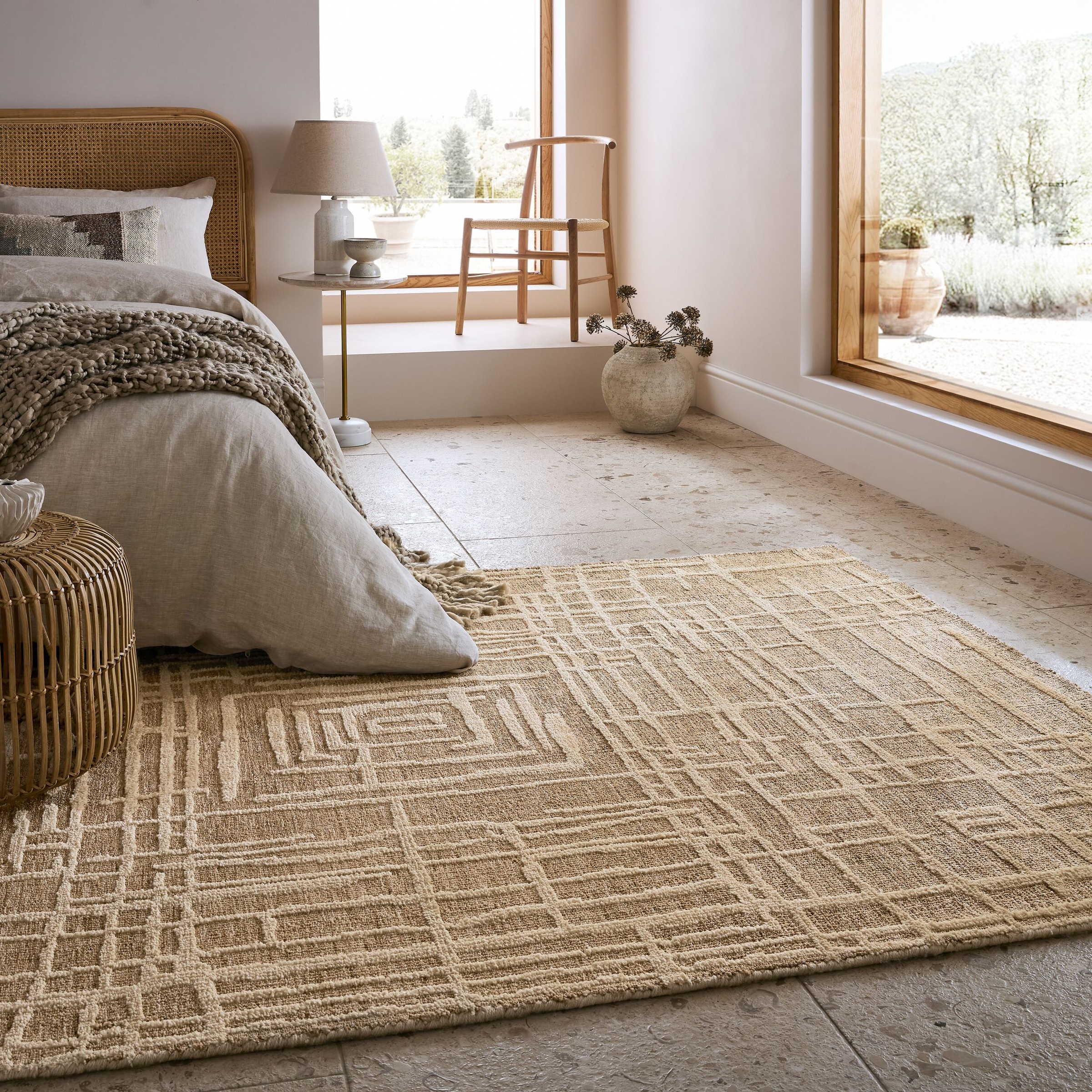 FLAIR RUGS Teppich »Elliot« rechteckig 12 mm Höhe Hoch-Tief Effekt, Wohnzim günstig online kaufen