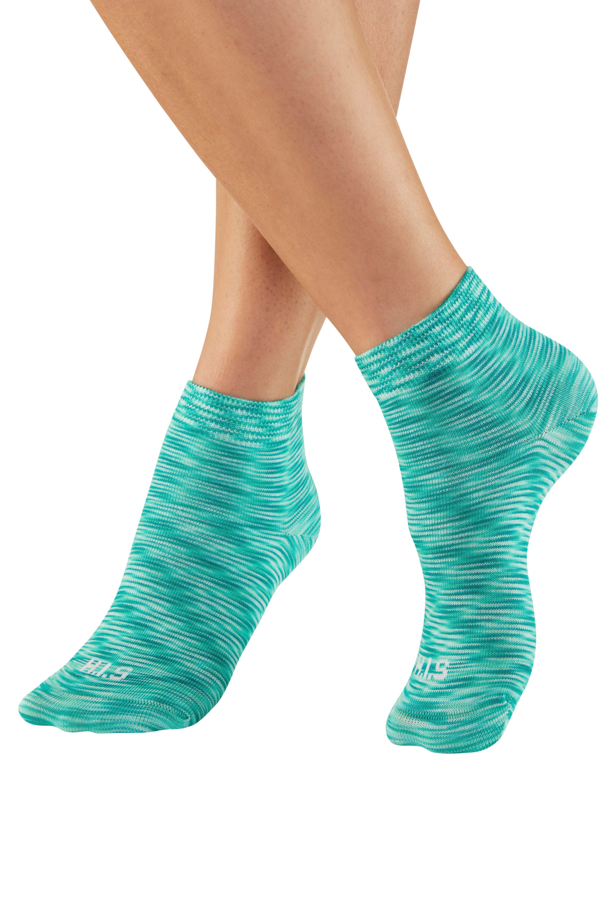 H.I.S Kurzsocken, (Packung, 3 Paar), zweimal uni, einmal meliert