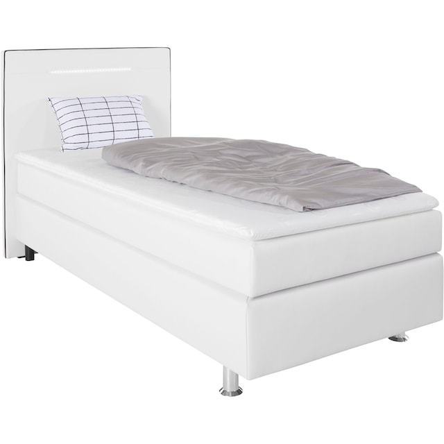 COLLECTION AB Boxspringbett, inkl. LED-Beleuchtung, Topper und Kissen