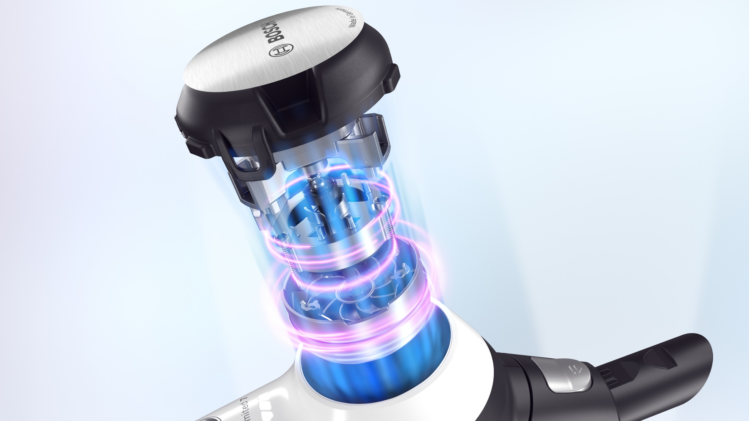 BOSCH Akku-Bodenstaubsauger »Unlimited 7 BSS715CARP/BSS715FRSH, 5.0 Ah Akku, Knickrohr« 10 Jahre Motorgarantie, Schnellladegerät, Made in Germany