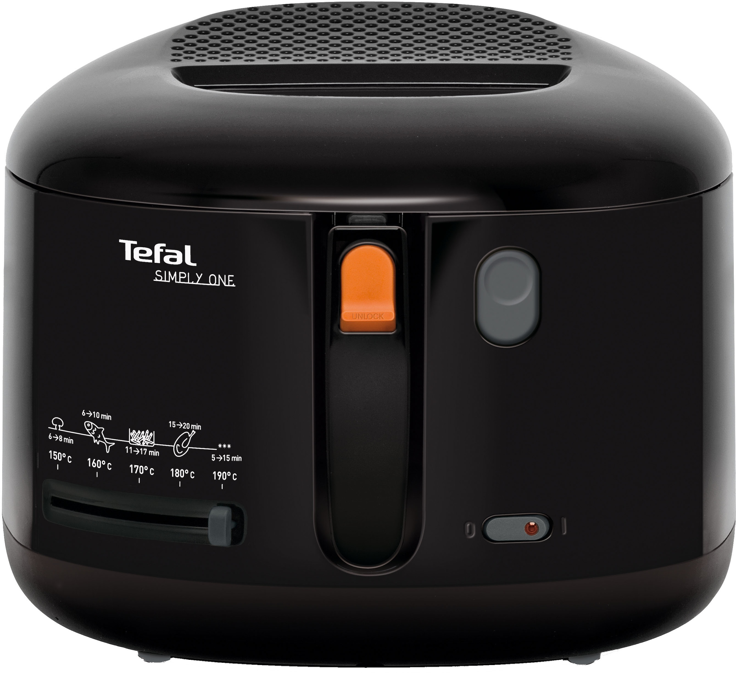 Tefal Fritteuse »Simply One«, 1900 W, Fassungsvermögen 2,1 l, Sichtfenster, spülmaschinengeeignet, einklappbare Griffe, FF1608