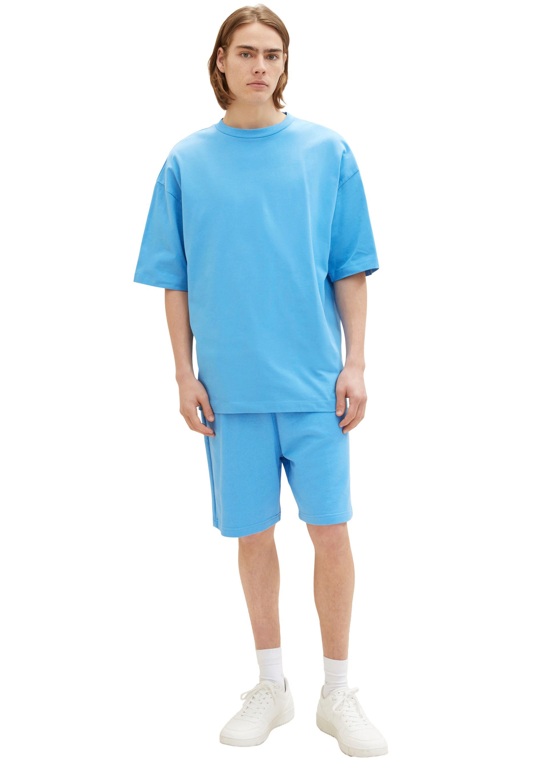 6. Bild von TOM TAILOR Denim Sweatshorts, mit dezentem Logodruck
