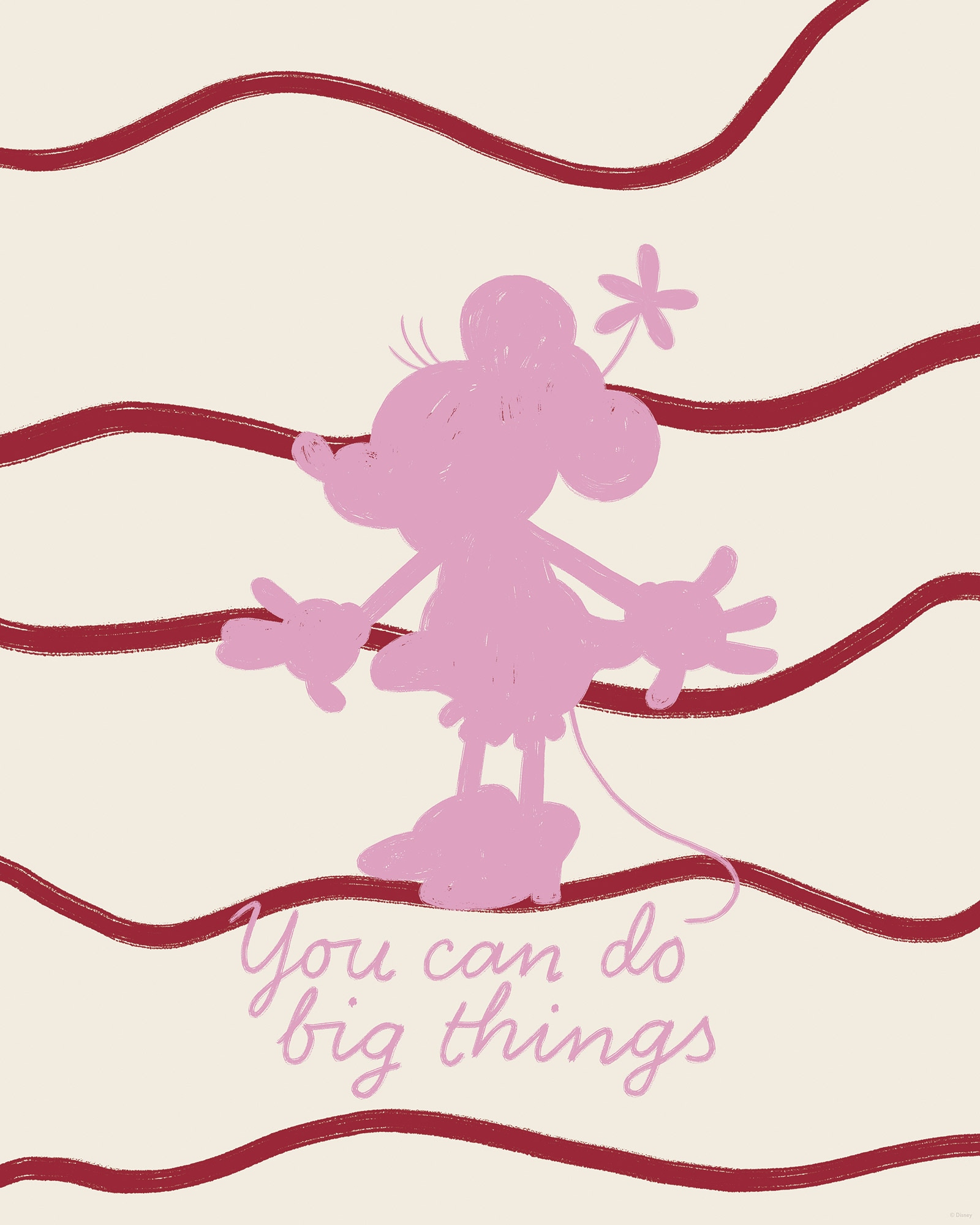 Komar Wandbild »Disney Minnie Mouse You Can Do Big Things«, Disney, (Set, 1 St.), 40 x 50 cm (Breite x Höhe) - Kinderzimmer, Dekoration
