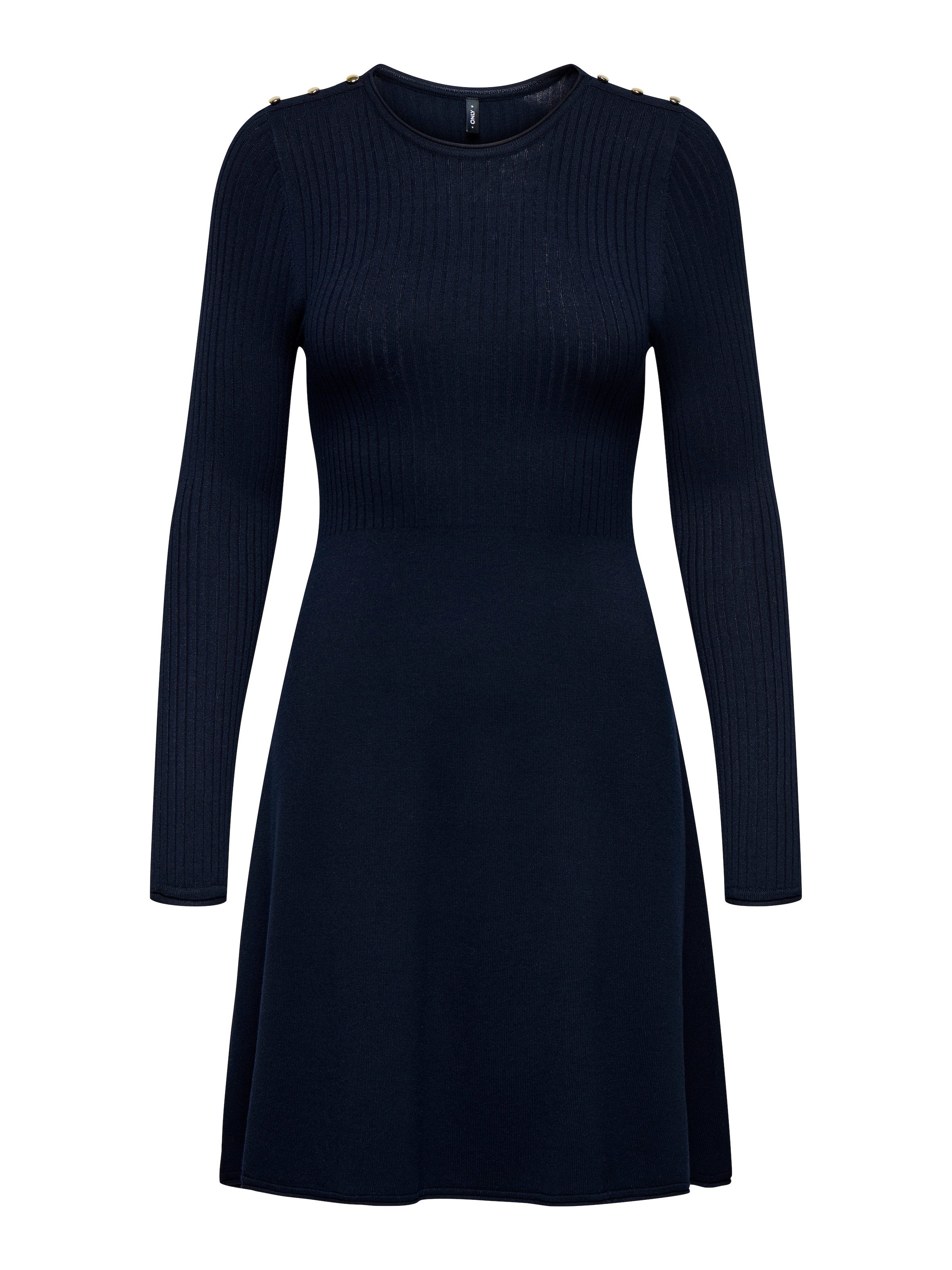ONLY Midikleid »ONLMILA SL BUTTON O-NECK DRESS EX KNT«