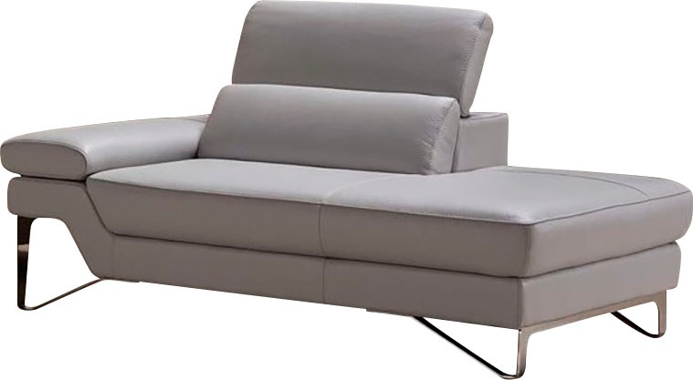 Egoitaliano Ottomane »Princess, elegantes Designsofa mit erstklassigem Sitzkomfort,«, inkl. verstellbarem Kopfteil und edle Designmetallfüße