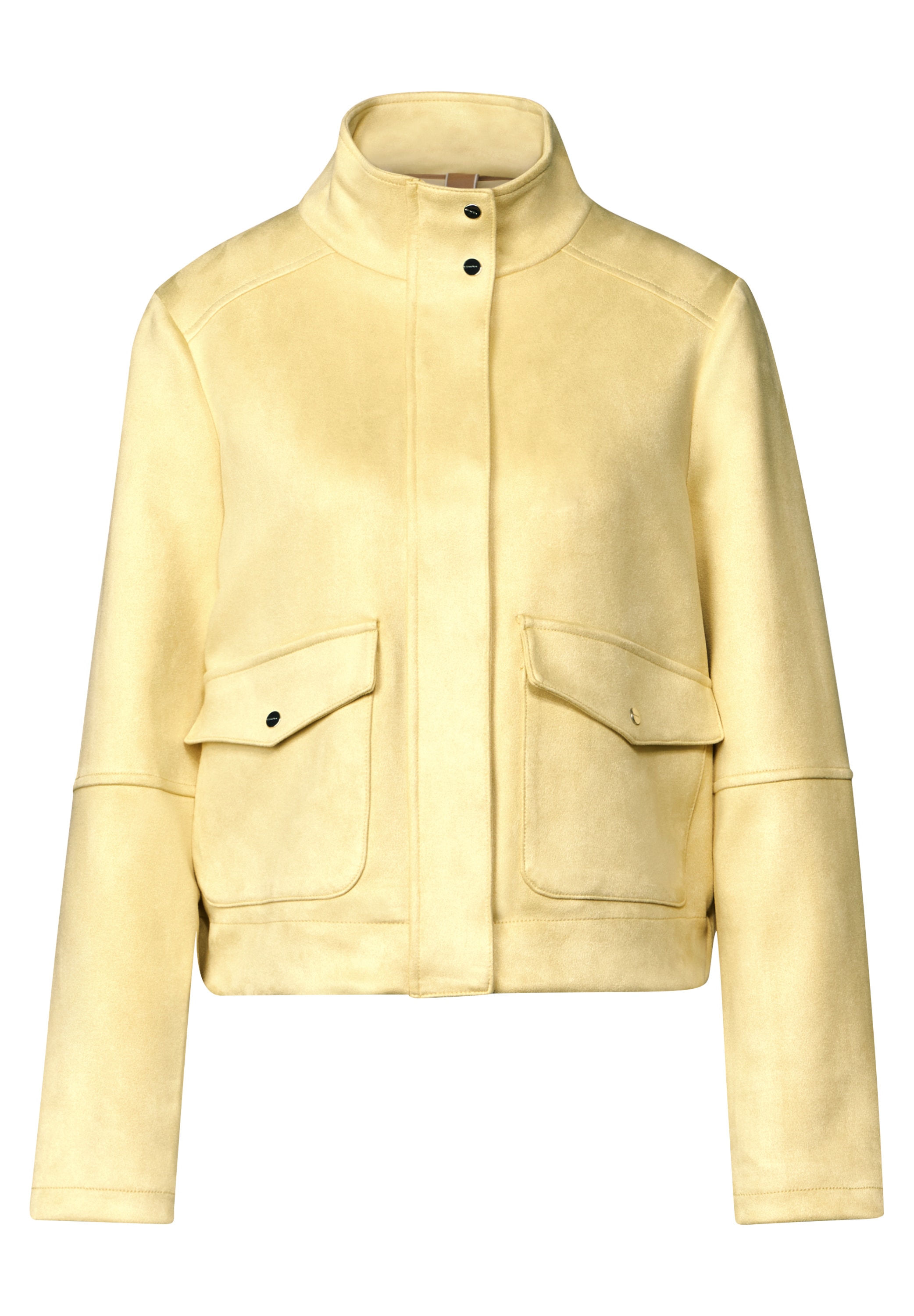 STREET ONE Kurzblazer, Kurze Jacke aus Velours