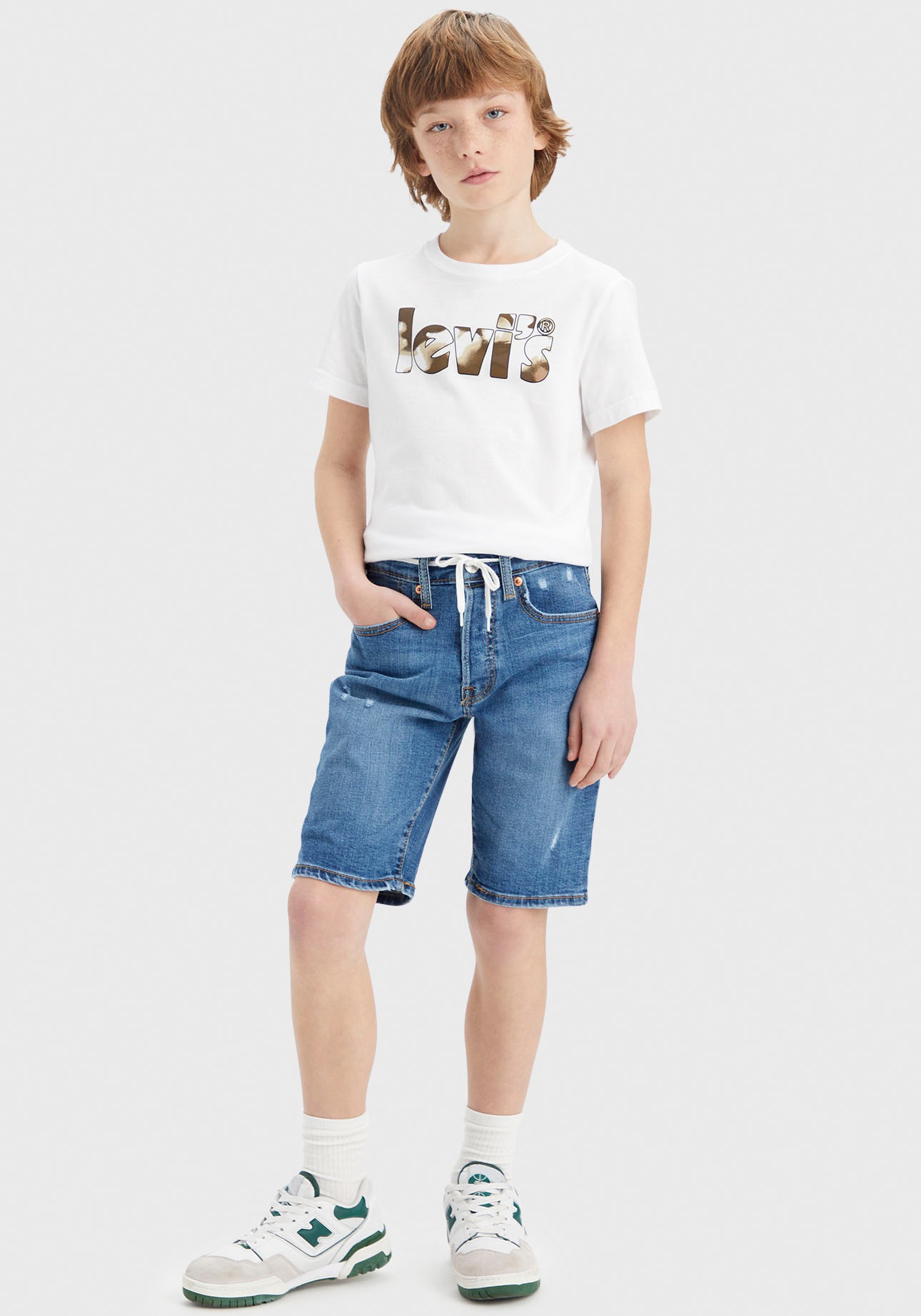 Bild von Levi's® Kids Jeansshorts »501 ORIGINAL SHORTS«, mit Destroyed-Details, for BOYS