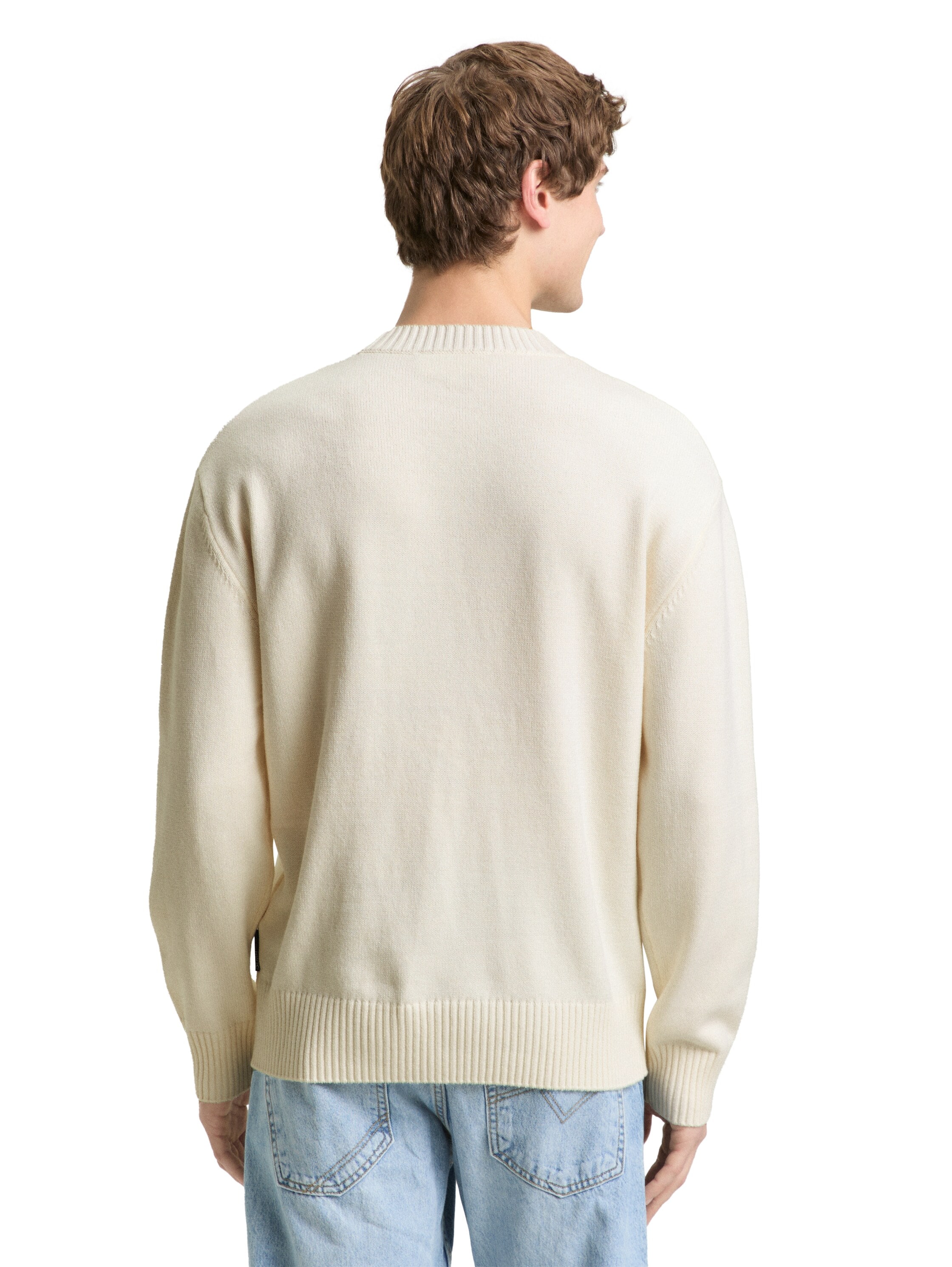 TOM TAILOR Denim Strickpullover mit Norweger-Muster