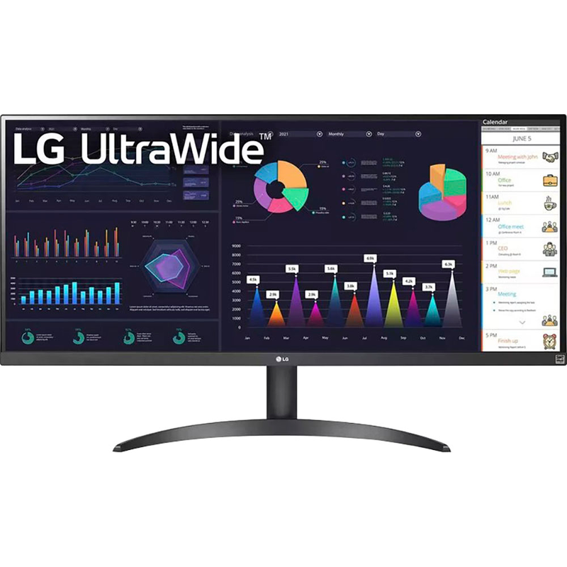 LG LED-Monitor »34WQ500« 87 cm/34 ′′ 2560 x 1080 px UWFHD 5 Reaktionszeit 100 Hz schwarz