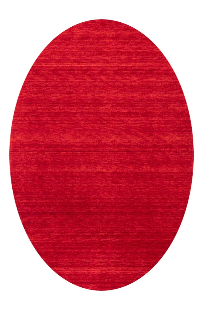 morgenland Wollteppich »Uni - Gabbeh Teppich - Softy«, oval, 1,6 mm Höhe, G günstig online kaufen