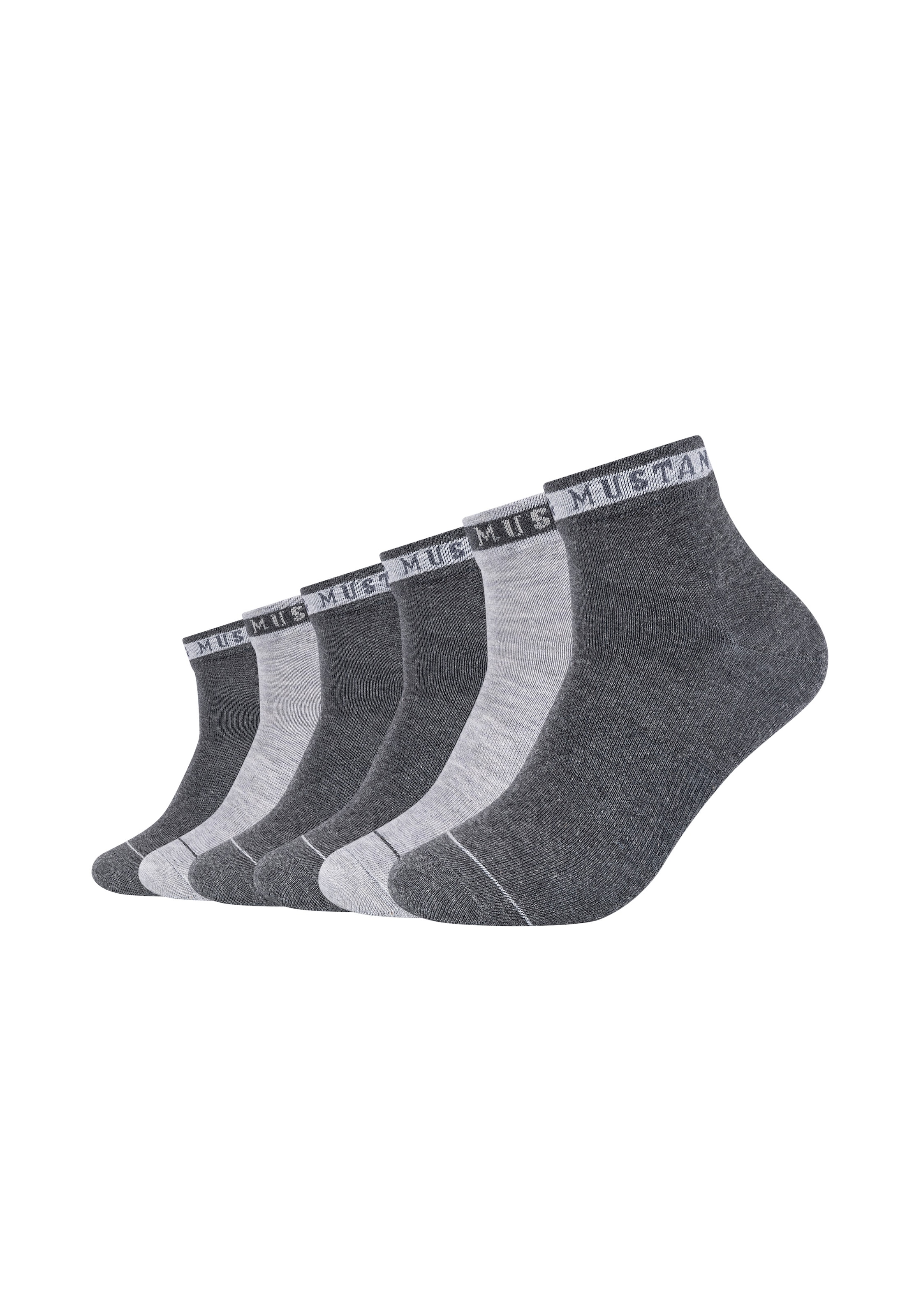 MUSTANG Socken »casual« 6 Paar tlg. mit hohem Baumwollanteil