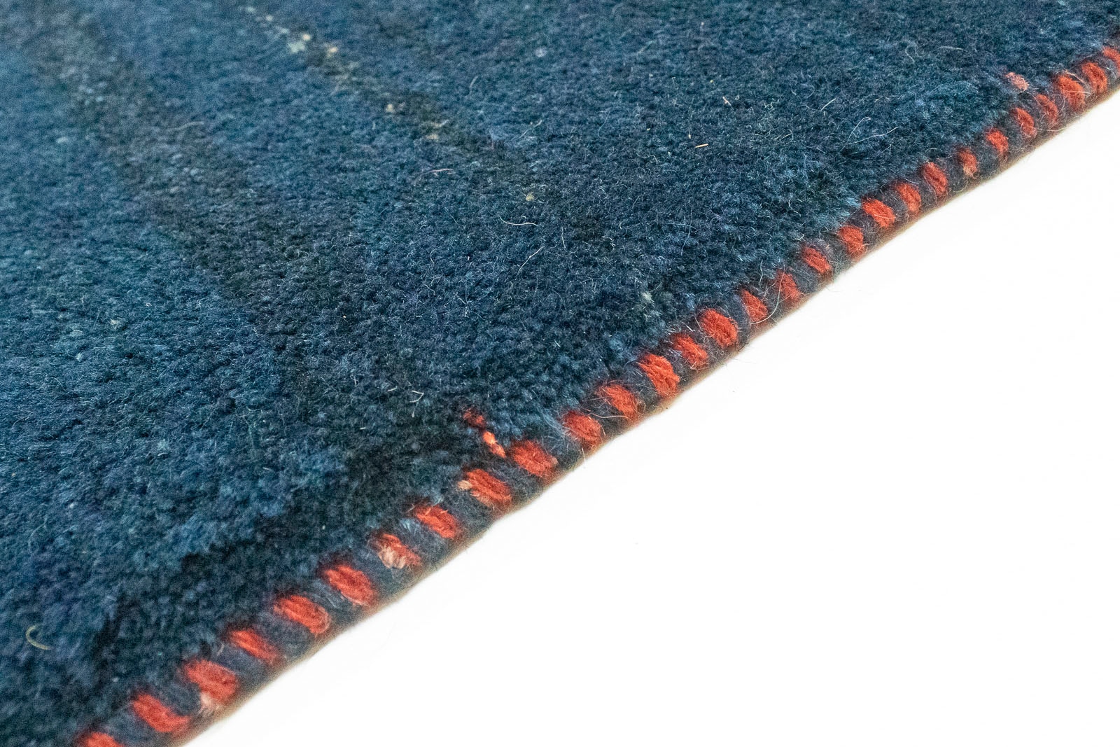 handgeknüpft Teppich Wollteppich bestellen morgenland »Gabbeh rechteckig, auf handgeknüpft dunkelblau«, Raten