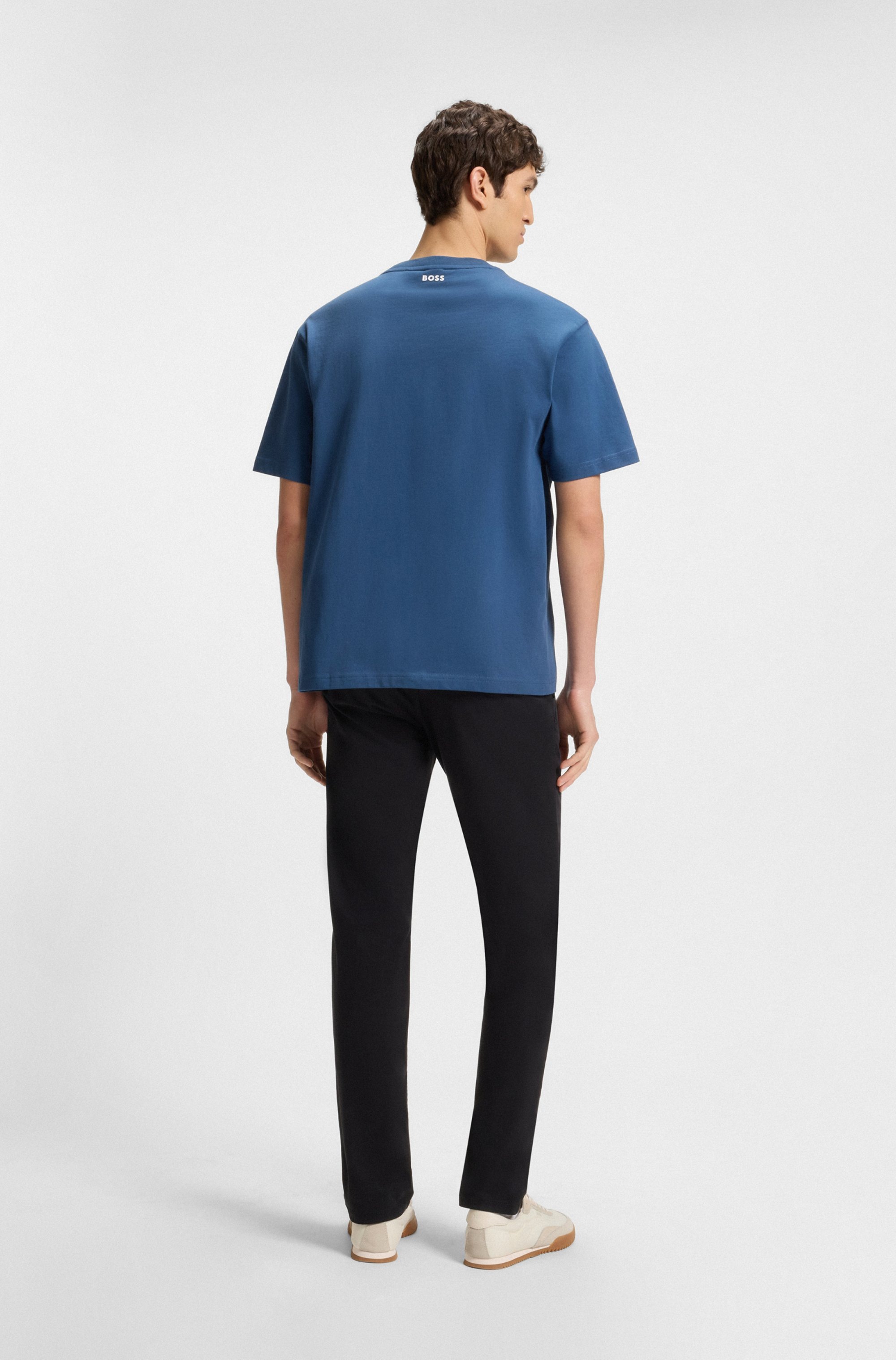 BOSS ORANGE T-Shirt »Te fishpatch« mit Logo-Aufnäher