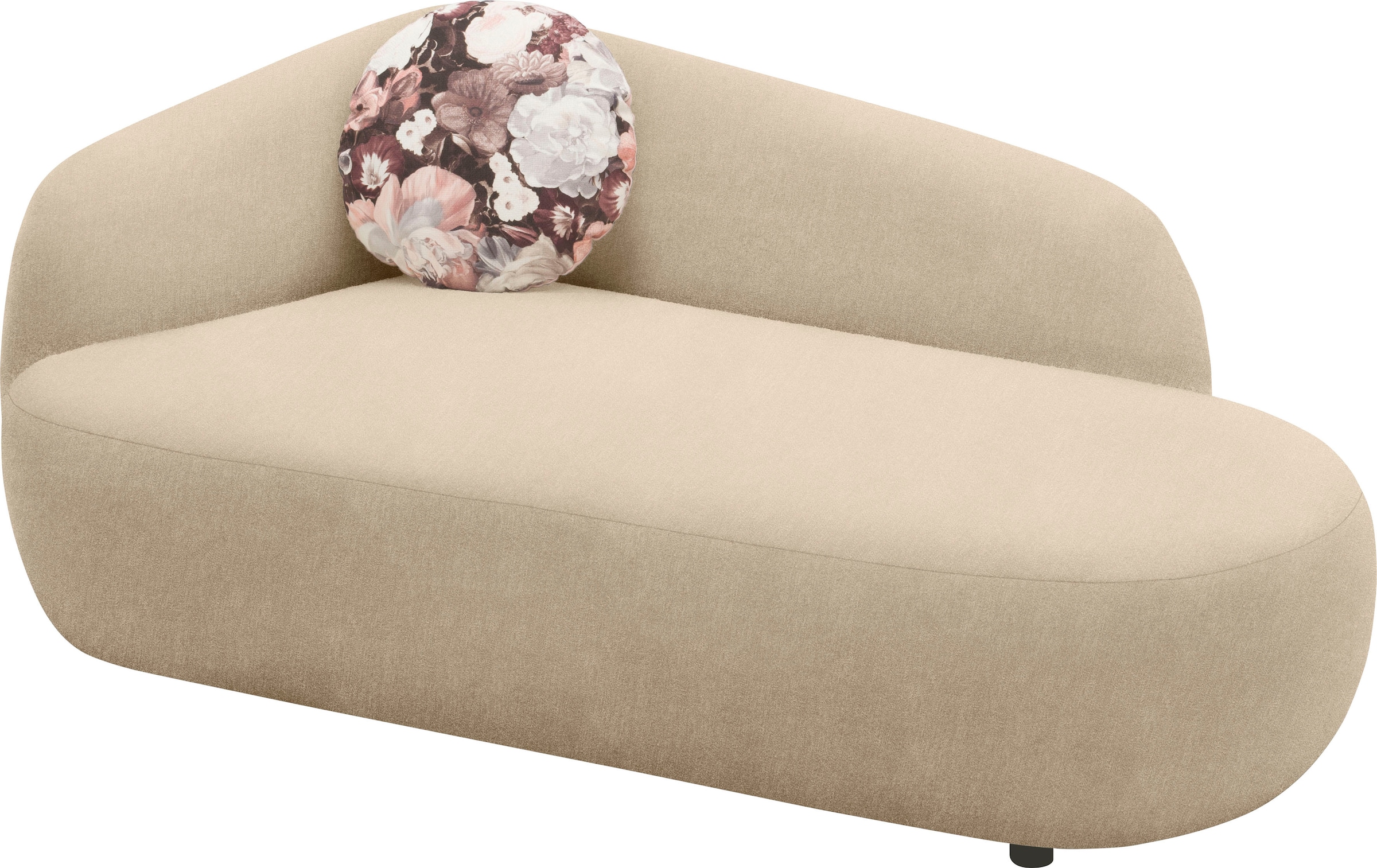 Home affaire Recamiere »Björnar incl. Wende-Zierkissen: Blumenmuster, bzw. uni,« Federkern, Armlehne links oder rechts wählbar, B/T/H: 183/105/75 cm